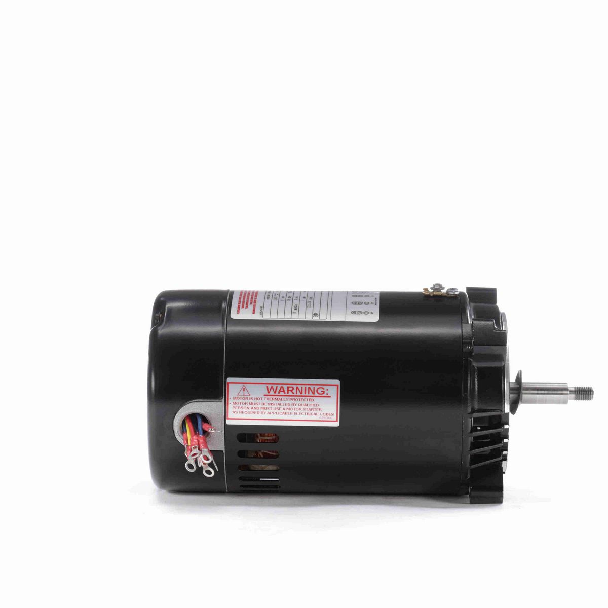 Century Pool Pump Motor, 1 HP, 3 Ph, 60 Hz, 208-230/460 V, 3600 RPM, 56J Frame, ODP - T3102