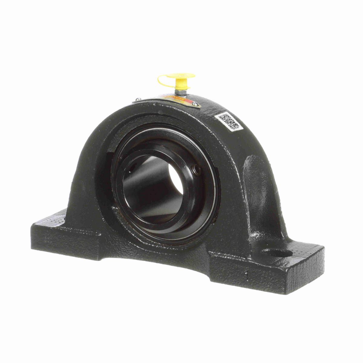 Sealmaster Mounted Cast Iron Two Bolt Pillow Block Ball Bearing - 52100 Bearing Steel, Black Oxided - Double Setscrew Lock - NPD-27