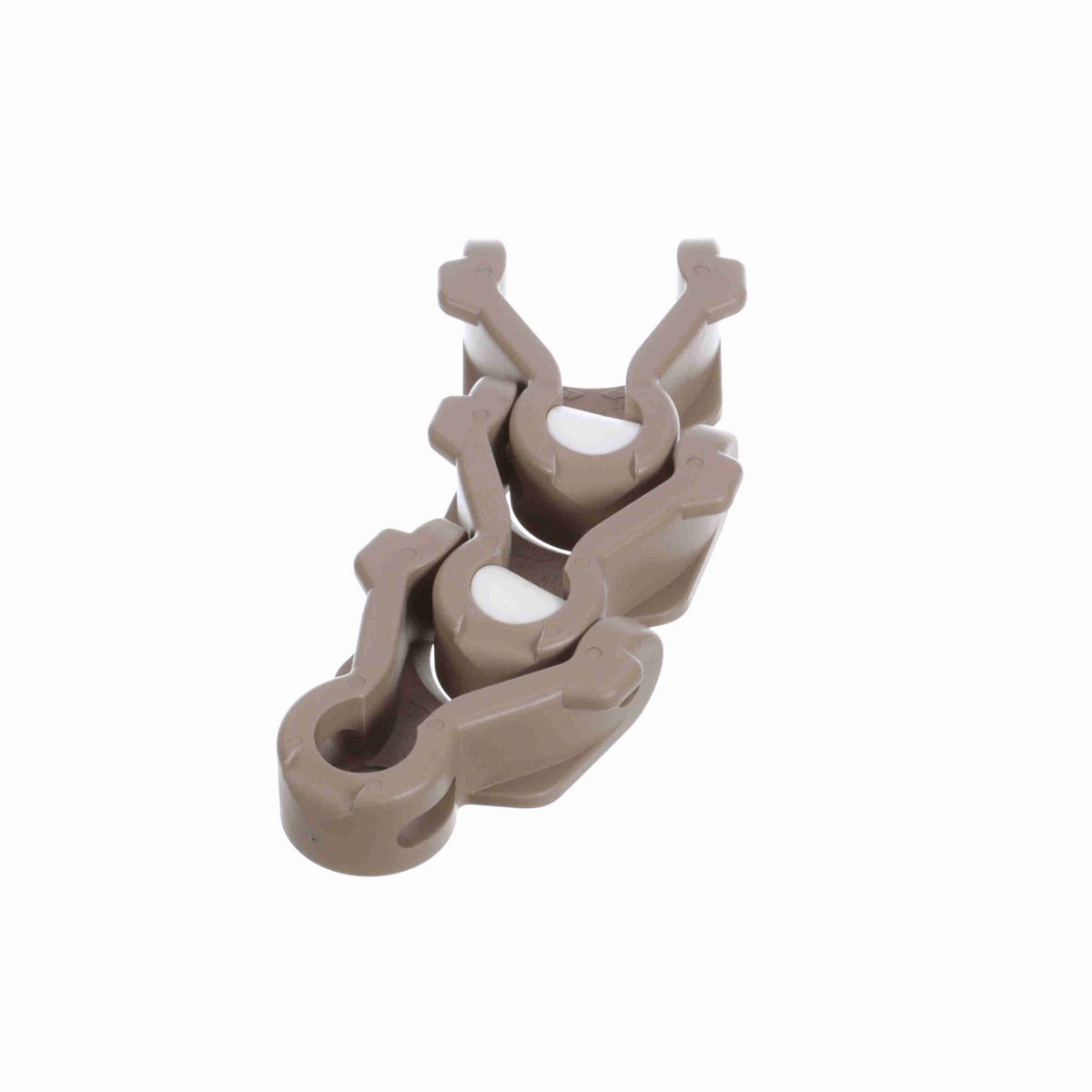 System Plast 1701TAB Side-flexing Solid Top, Material: Tan Low Friction, Width: 53.1mm, Pitch: 50mm - LF1701-TAB