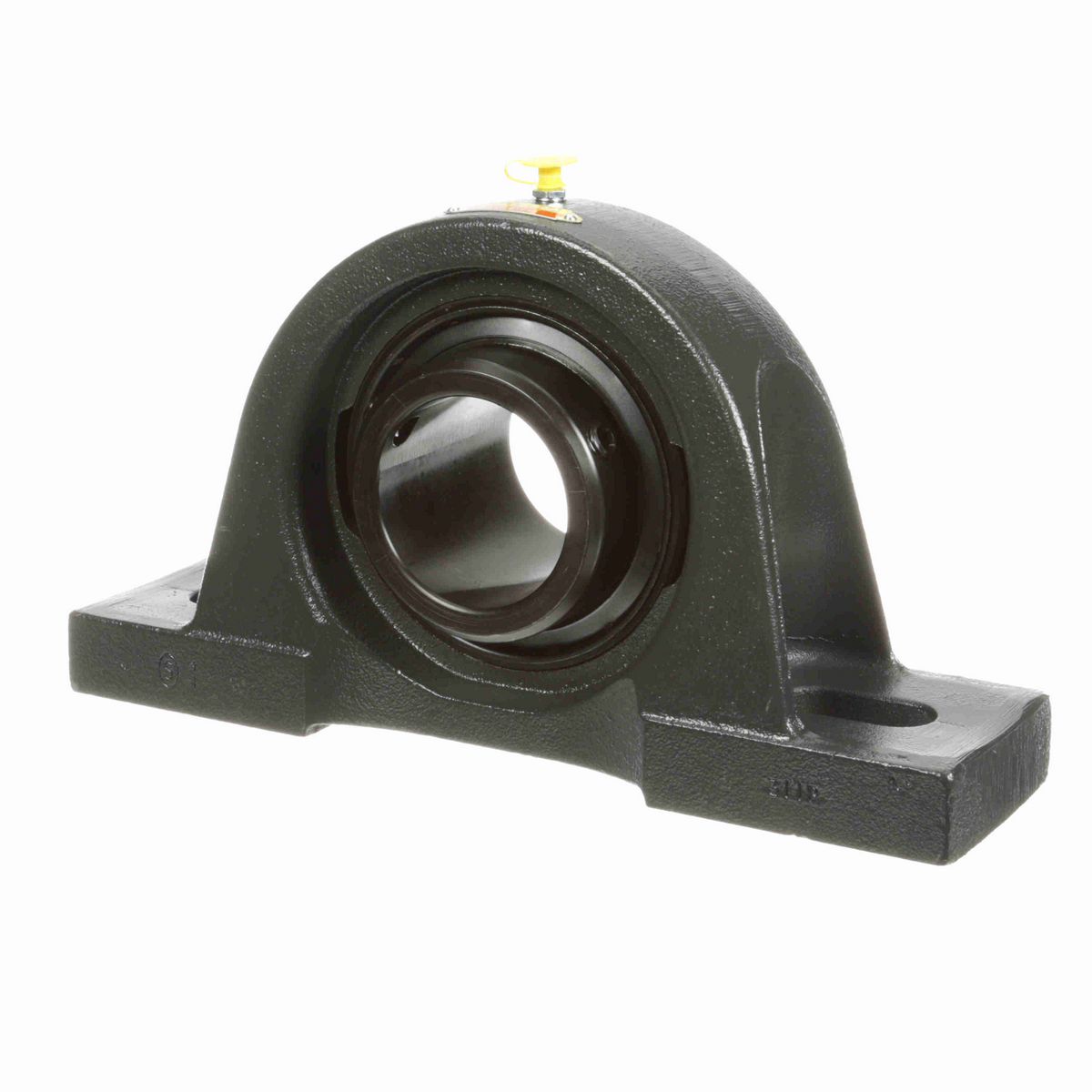 Sealmaster Mounted Cast Iron Two Bolt Pillow Block Ball Bearing - 52100 Bearing Steel, Black Oxided - Double Setscrew Lock - MPD-43C