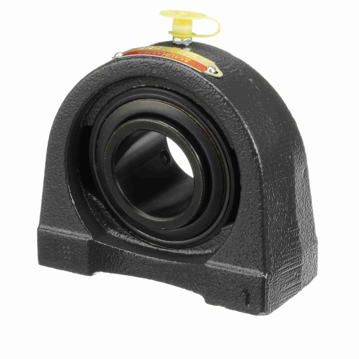 Sealmaster Mounted Cast Iron Tapped Base Pillow Block Ball Bearing - 52100 Bearing Steel, Black Oxided - Setscrew Lock - TB-23