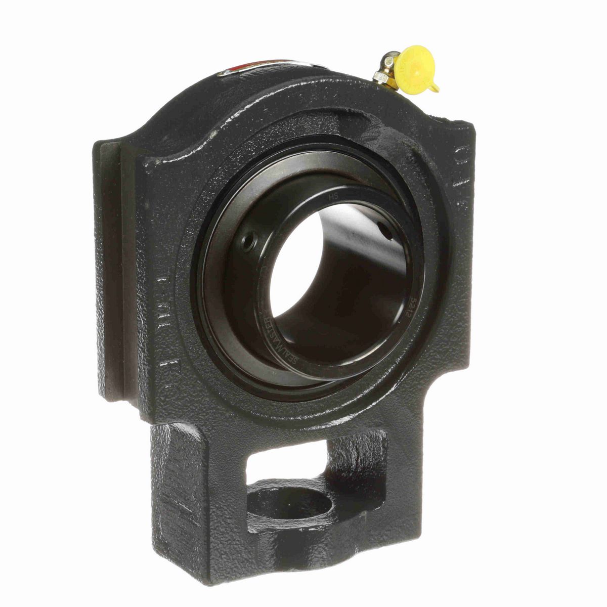 Sealmaster Mounted Cast Iron Wide Slot Take Up Ball Bearing - 52100 Bearing Steel, Black Oxided - Setscrew Lock - ST-211