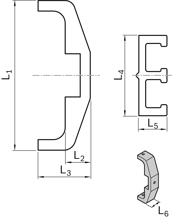 Удерживающая скоба Bosch Rexroth E EMC32 PSBG [R15611B022]