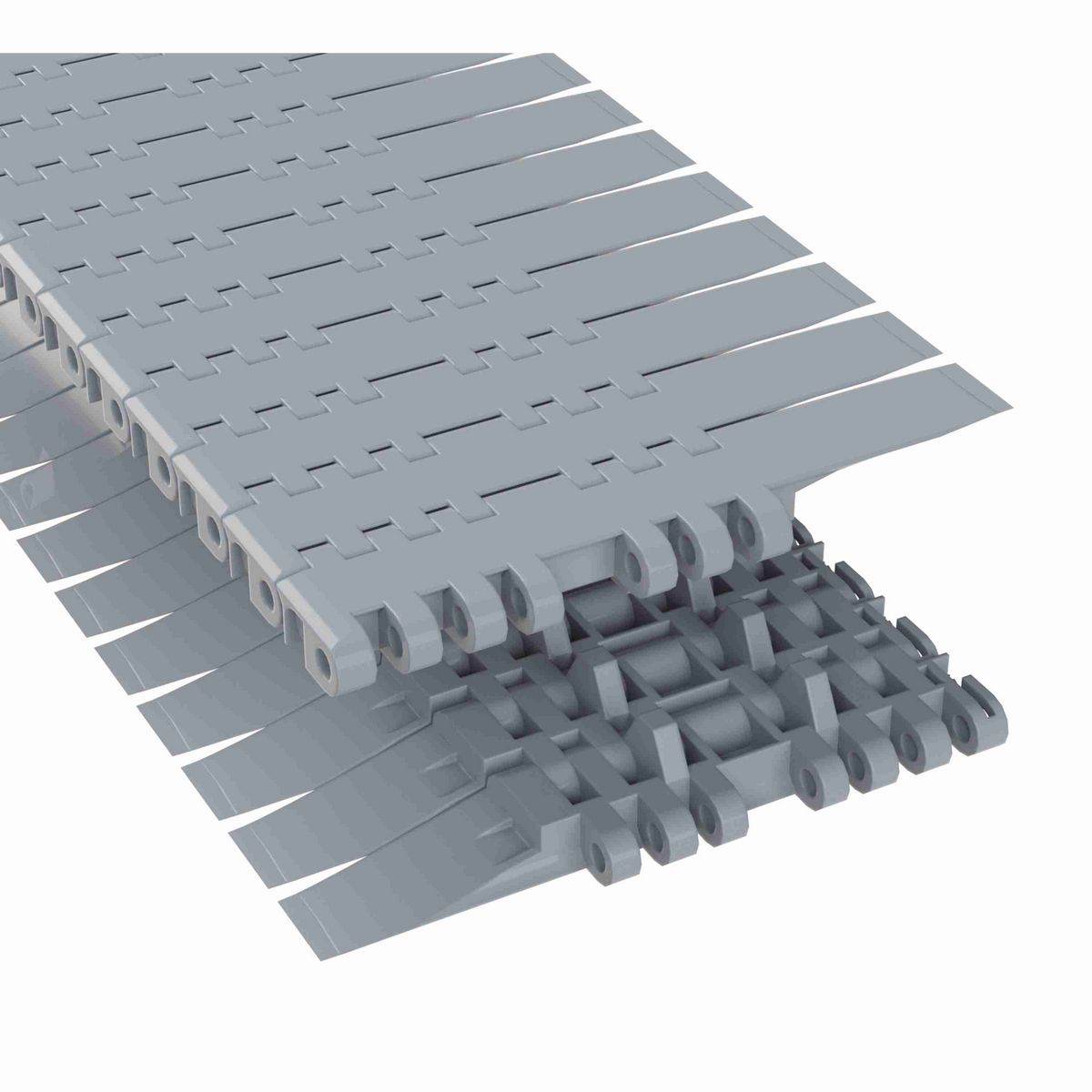 Rexnord 7705DTS Straight Running DTS®, Material: Silver Platinum Series™ X, Width: 4.5in, Pitch: 1in - 10295777