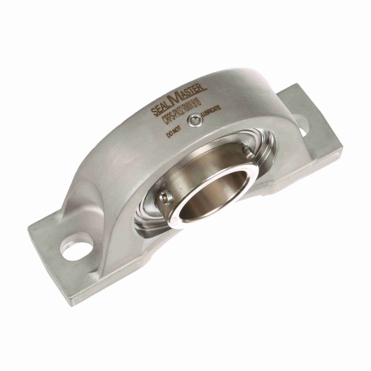 Sealmaster Mounted Stainless Steel Two Bolt Pillow Block Ball Bearing - 52100 Bearing Steel, Phosphorus Nickel Coated - Setscrew Lock - Corrosion Resistant - Reduced Maintenance - Lubed for Life - CRPS-PN32 RMW