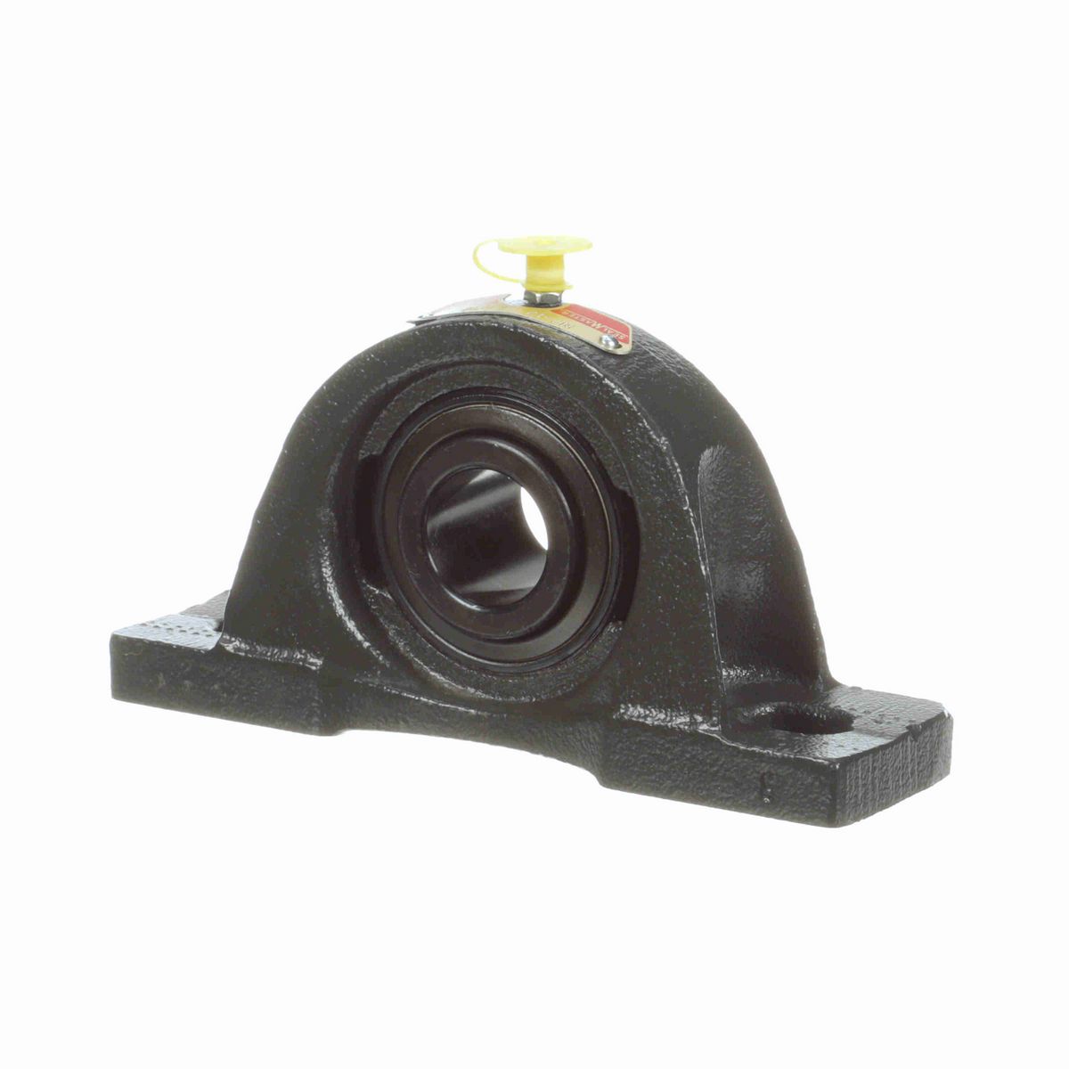 Sealmaster Mounted Cast Iron Two Bolt Pillow Block Ball Bearing - 52100 Bearing Steel, Black Oxided - Setscrew Lock - NP-17