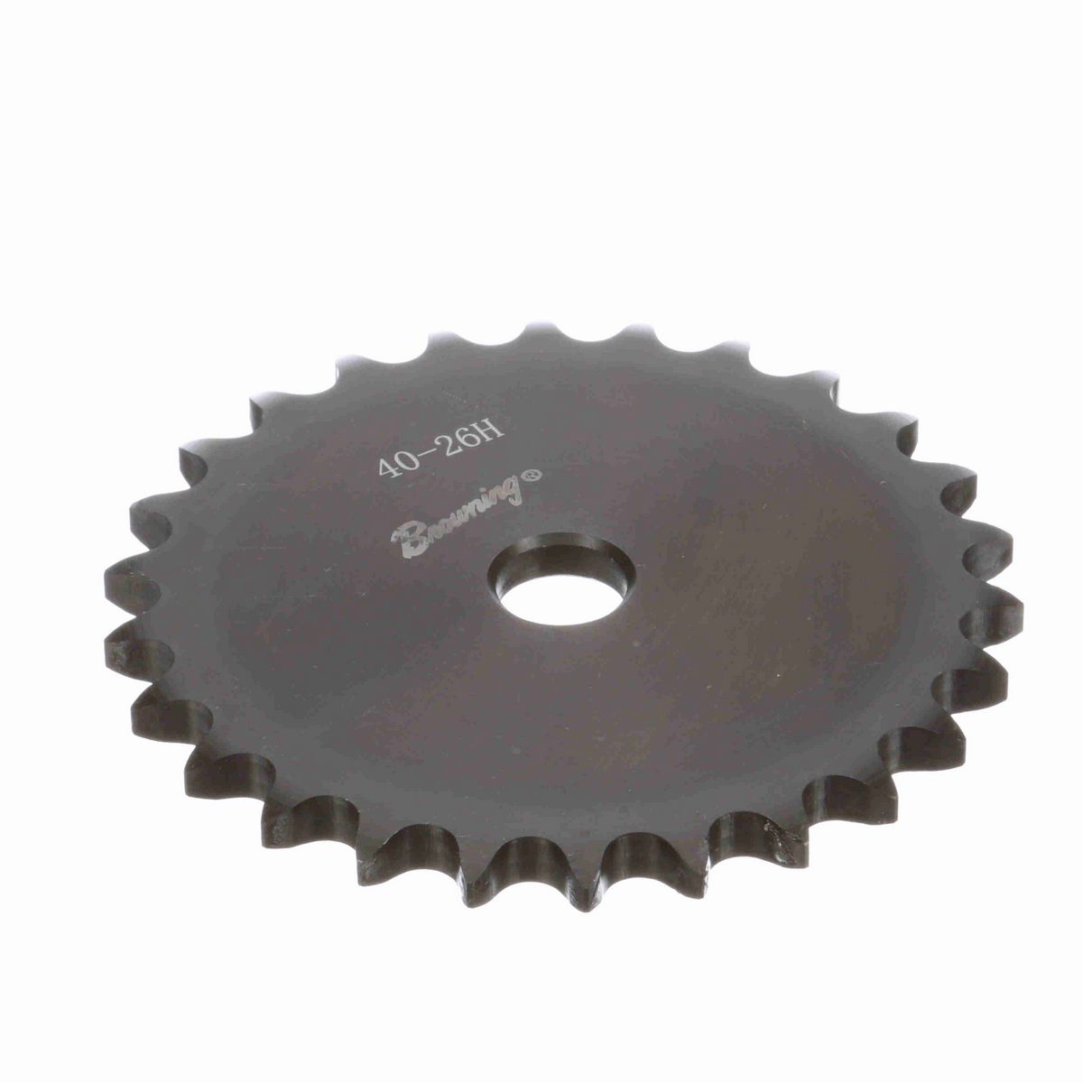 Browning Steel Minimum Plain Bore Roller Chain Sprocket - 40A26