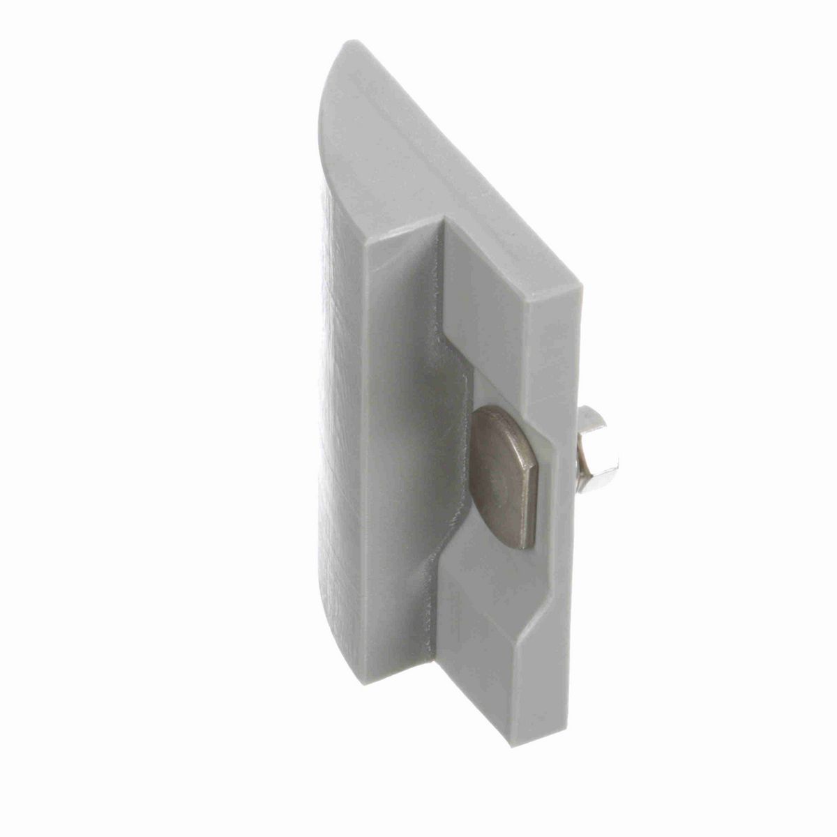 System Plast Nose/Side Plow: 3.7"W X 1"H X 3.5"L White UHMW-PE - VG-687SP-3.3