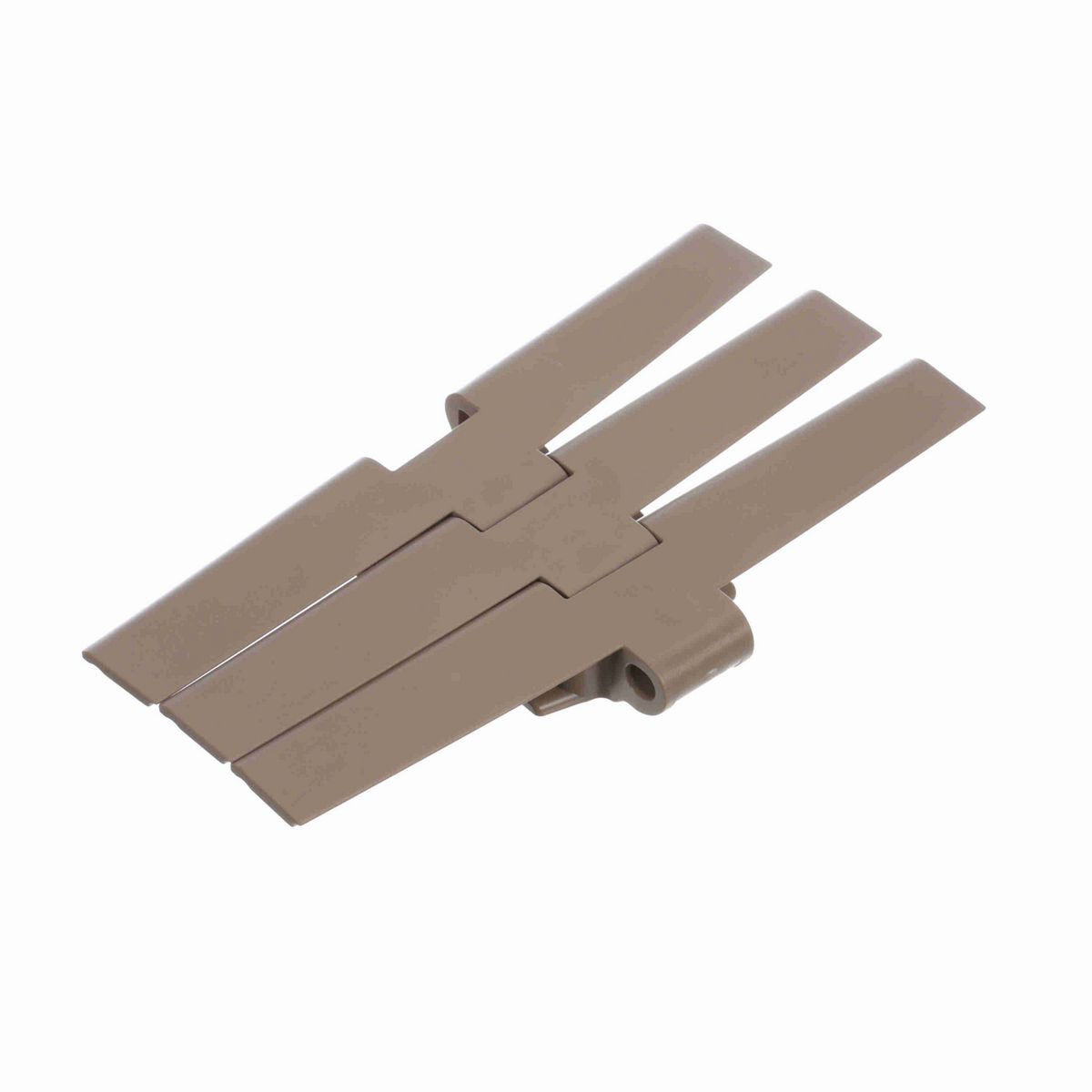 System Plast 882TAB Side-flexing Solid Top, Material: Tan Low Friction, Width: 10in, Pitch: 1.5in - LF882TAB-K1000