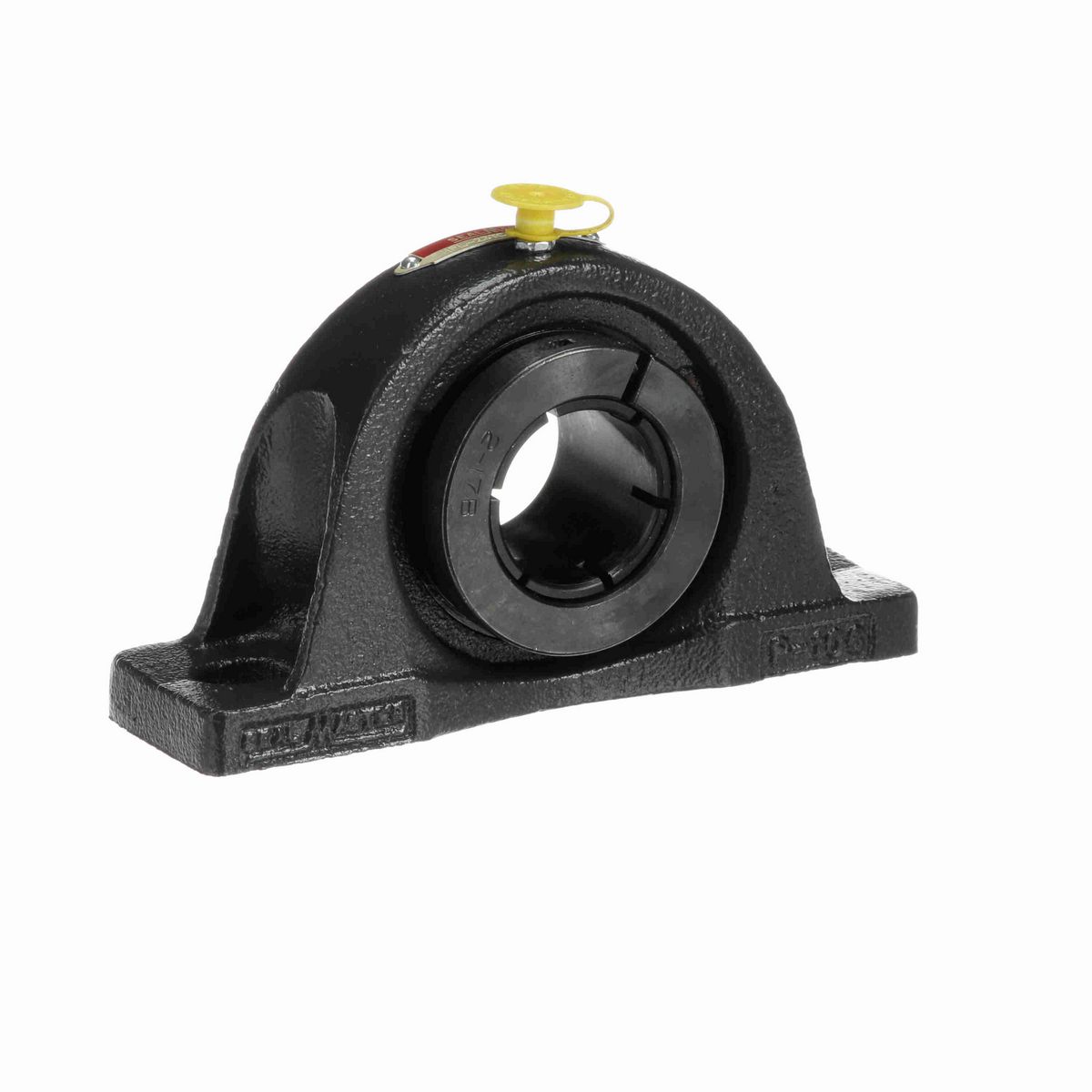 Sealmaster Mounted Cast Iron Two Bolt Low Base Pillow Block Ball Bearing - 52100 Bearing Steel, Black Oxided - Concentric Lock - NPL-23TC