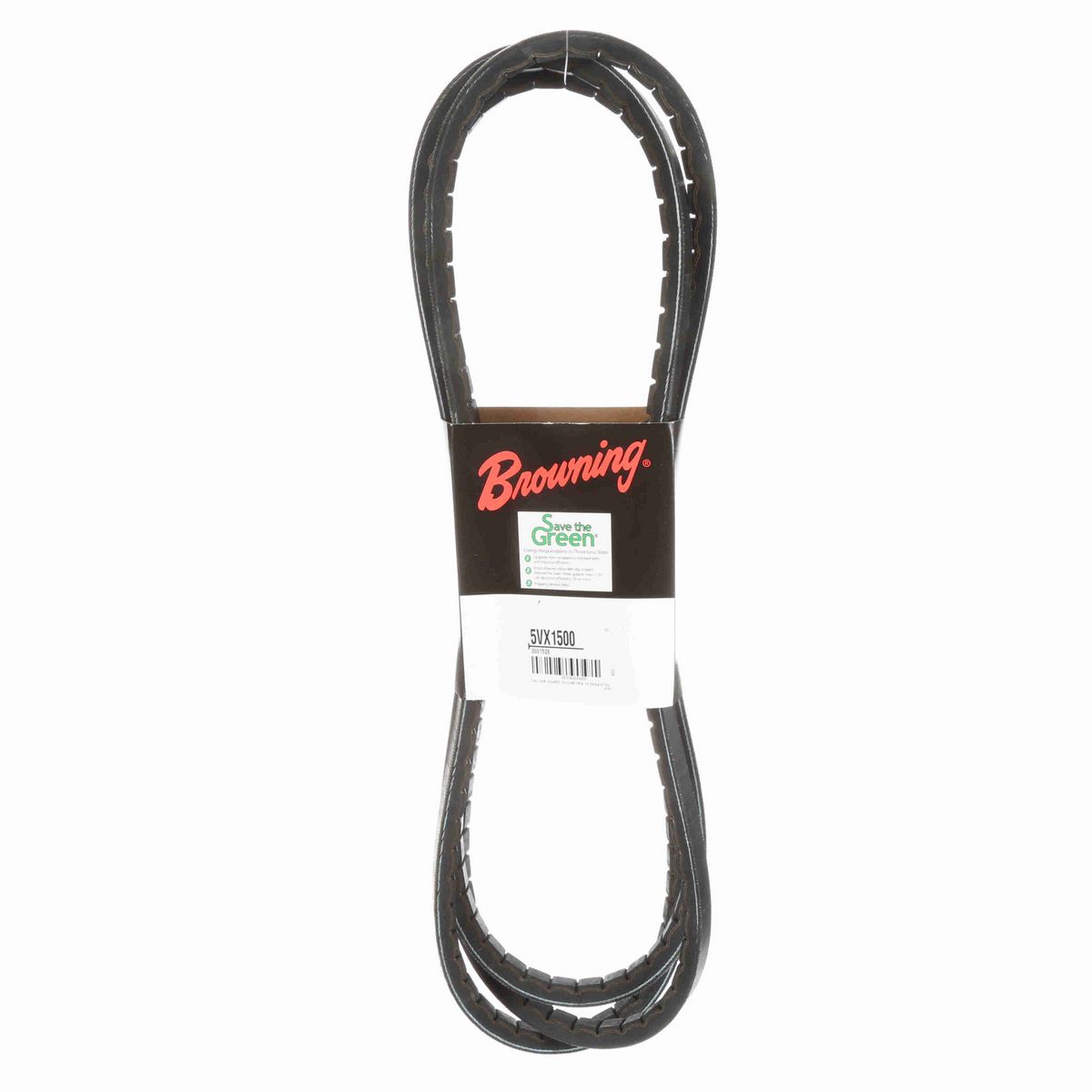Browning EPDM Notched Belt 98% Efficient - 5VX1500