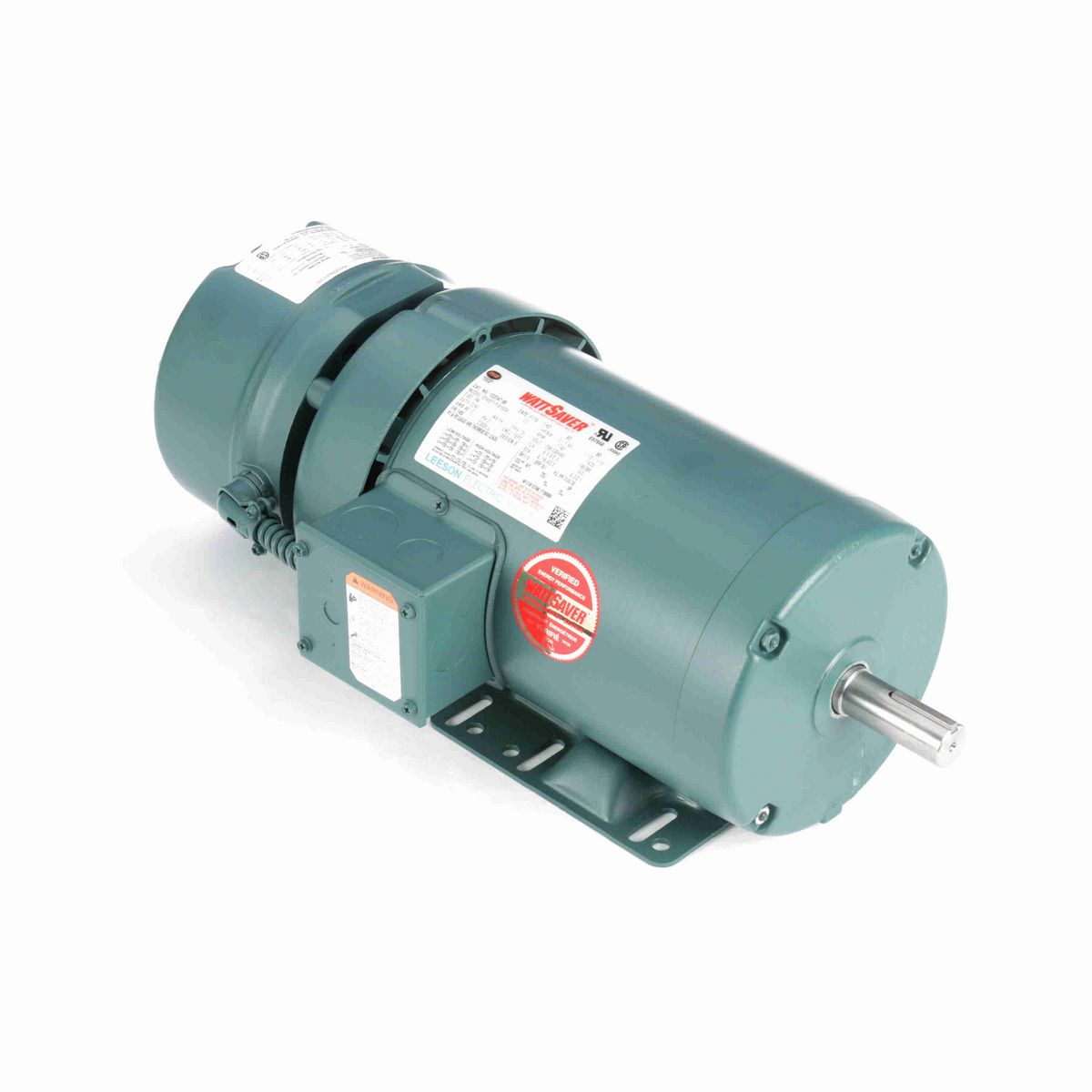 LEESON Brake Motor, 2 & 1.50 HP, 3 Ph, 60 & 50 Hz, 230/460 & 190/380 V, 1800 & 1500 RPM, 145T Frame, TEFC - 122247.00