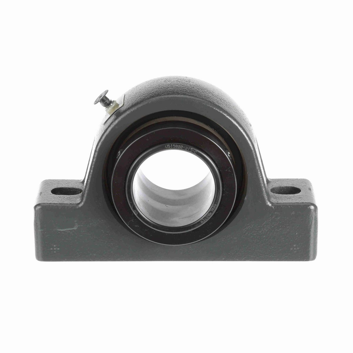 Sealmaster Mounted Cast Iron Two Bolt Pillow Block Spherical Roller - 52100 Bearing Steel, Black Oxided - Collar Mount Lock - USRB5000-215-C