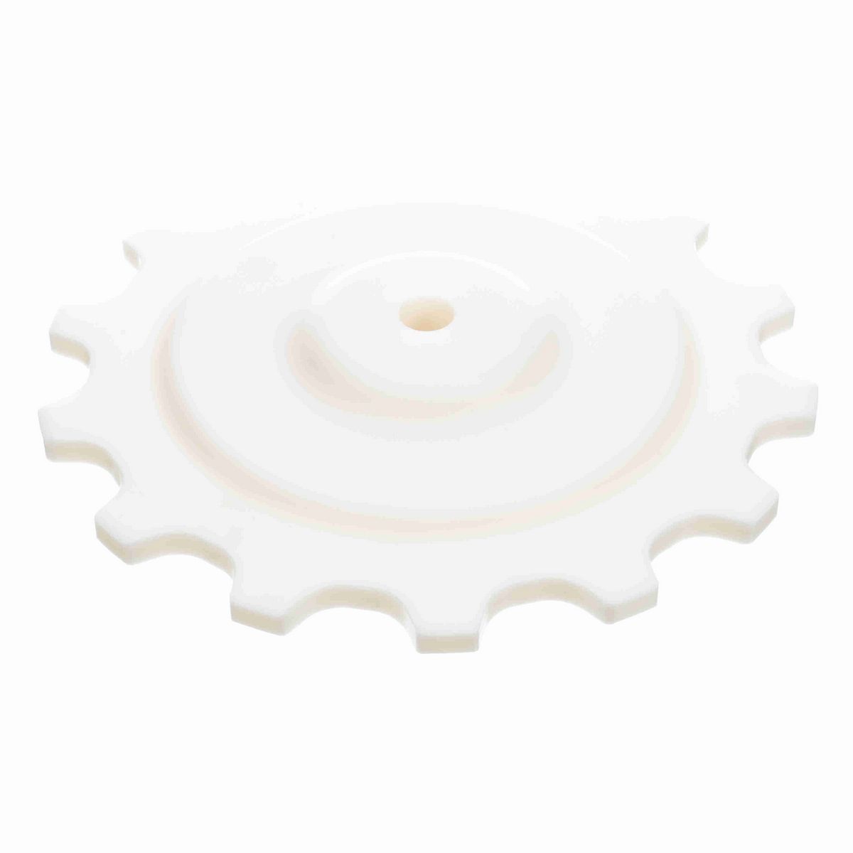 System Plast 600 Series Solid One Piece Machined Sprocket with 12 Teeth and a 23mm Round Idler Bore - 600-12R23M-RM