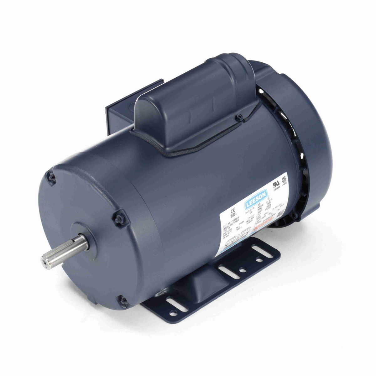 LEESON Special Voltage Motor, 1 HP, 1 Ph, 50 Hz, 110/220 V, 1500 RPM, 56H Frame, TEFC - 110066.00