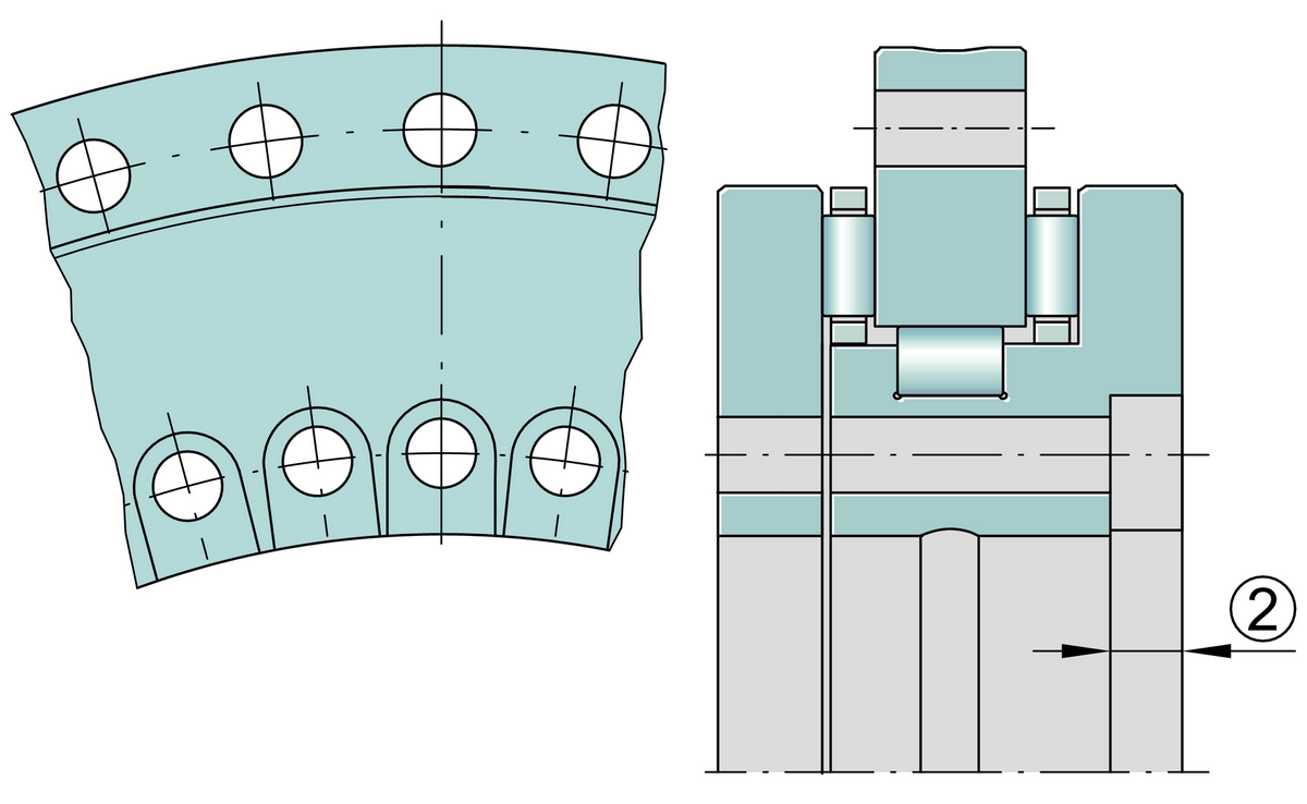 Упорно-радиальный роликоподшипник INA YRT80-TV