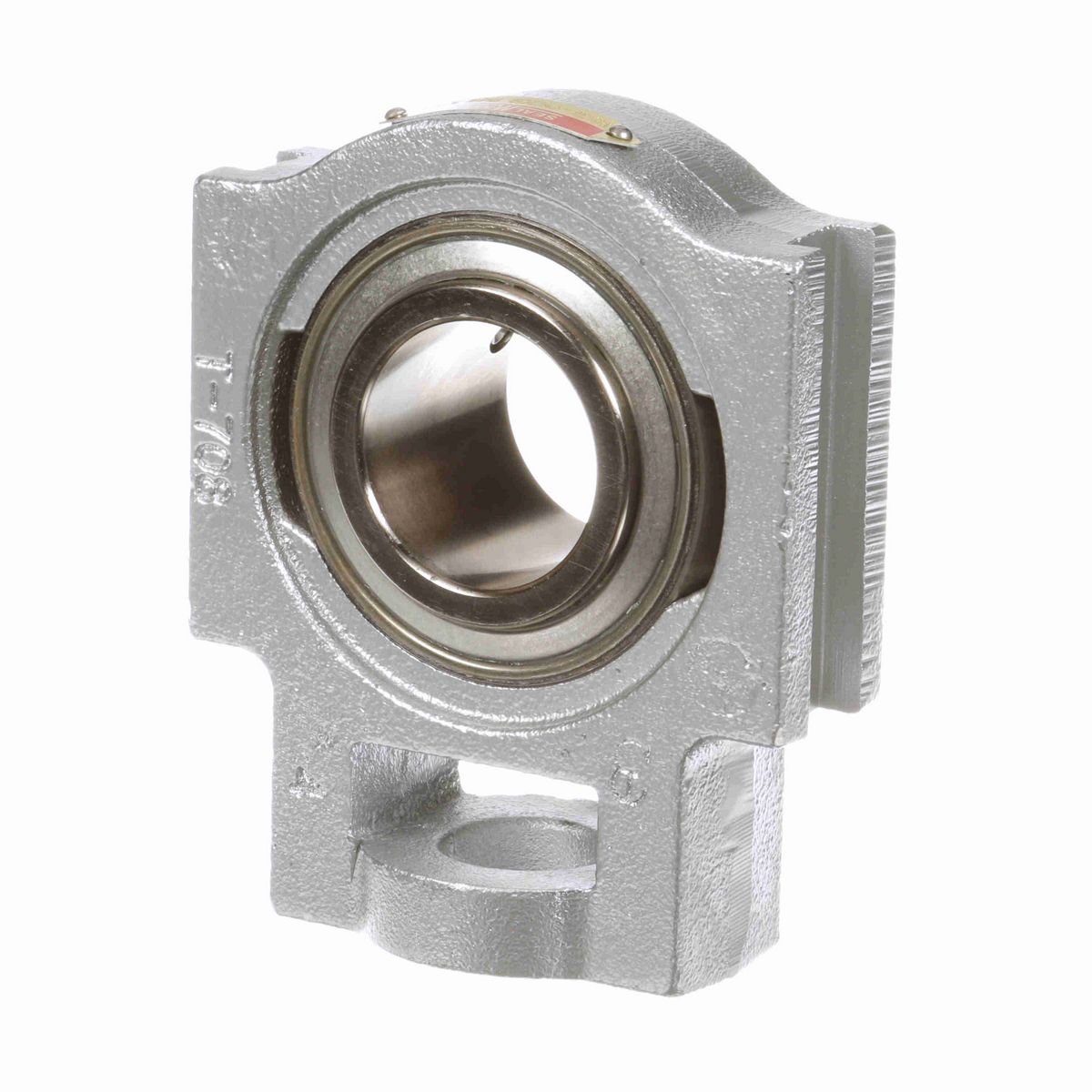 Sealmaster Mounted Flouropolymer Coated Cast Iron Wide Slot Take Up Ball Bearing - 52100 Bearing Steel, Phosphorus Nickel Coated - Setscrew Lock - Corrosion Resistant - Reduced Maintenance - Lubed for Life - CRSTF-PN209 RMW