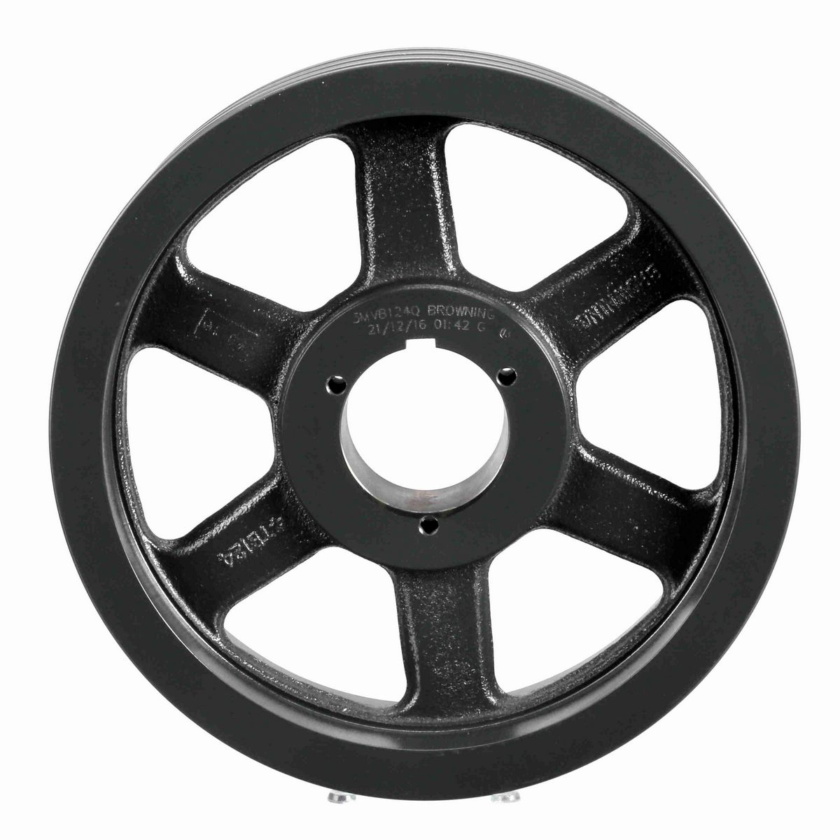 Browning 3 Groove Cast Iron Bushed Bore Companion Sheave - 3MVB124Q