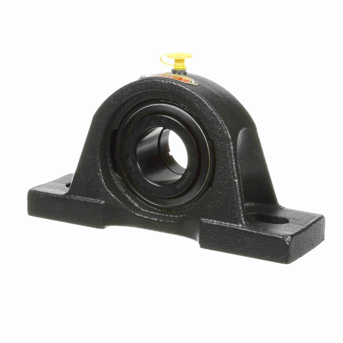 Sealmaster Mounted Cast Iron Two Bolt Pillow Block Ball Bearing - 52100 Bearing Steel, Black Oxided - Concentric Lock - MP-27T