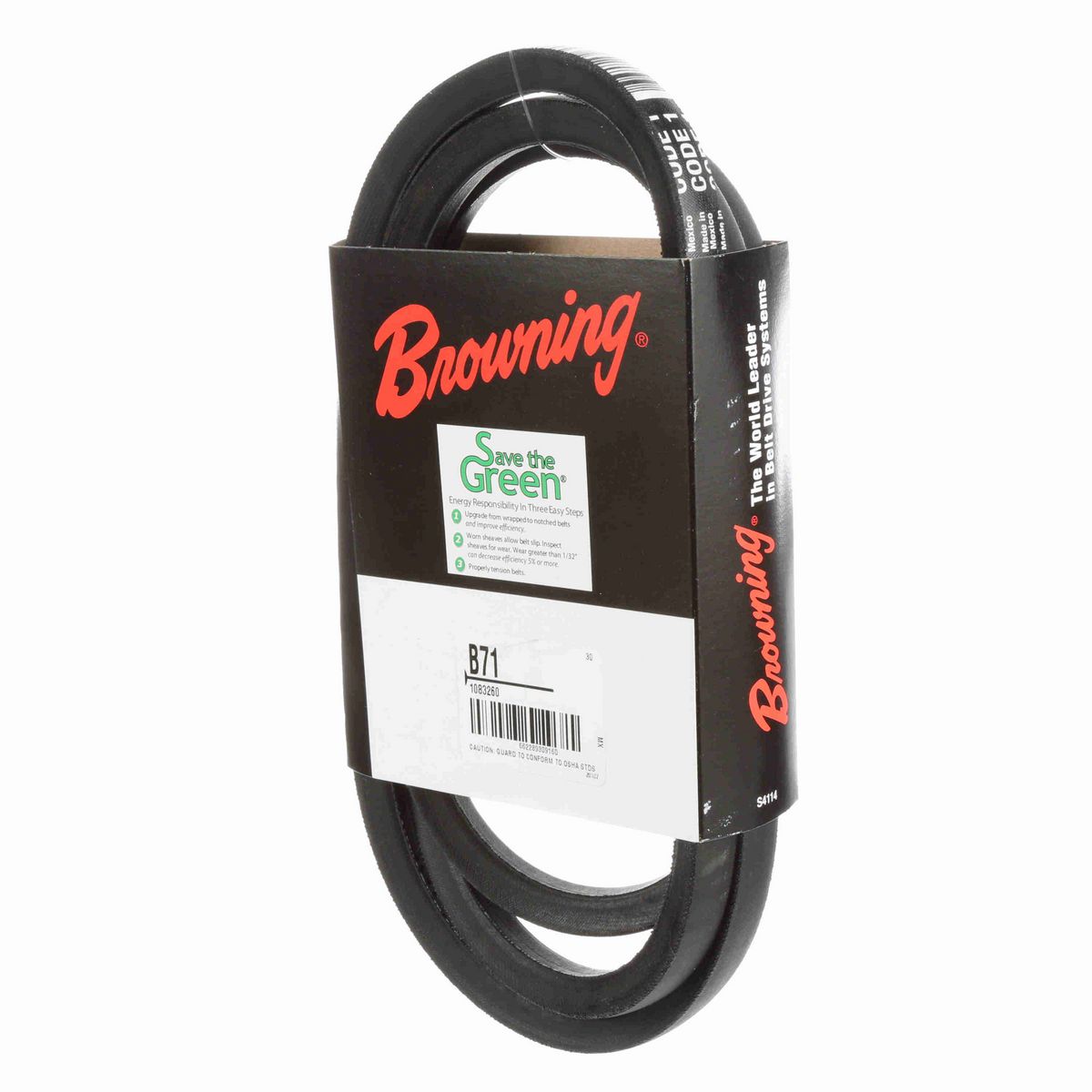 Browning Neoprene Wrapped Belt 95% Efficient - B71