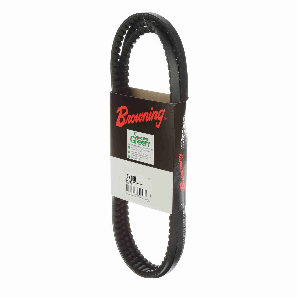 Browning EPDM Notched Belt 98% Efficient - AX100
