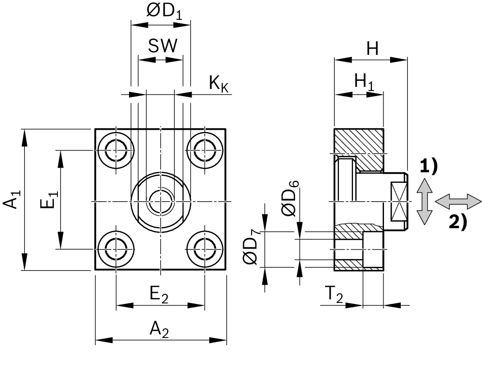 Гибкая муфта с монтажной пластиной Bosch Rexroth EMC32 & [R349939700]