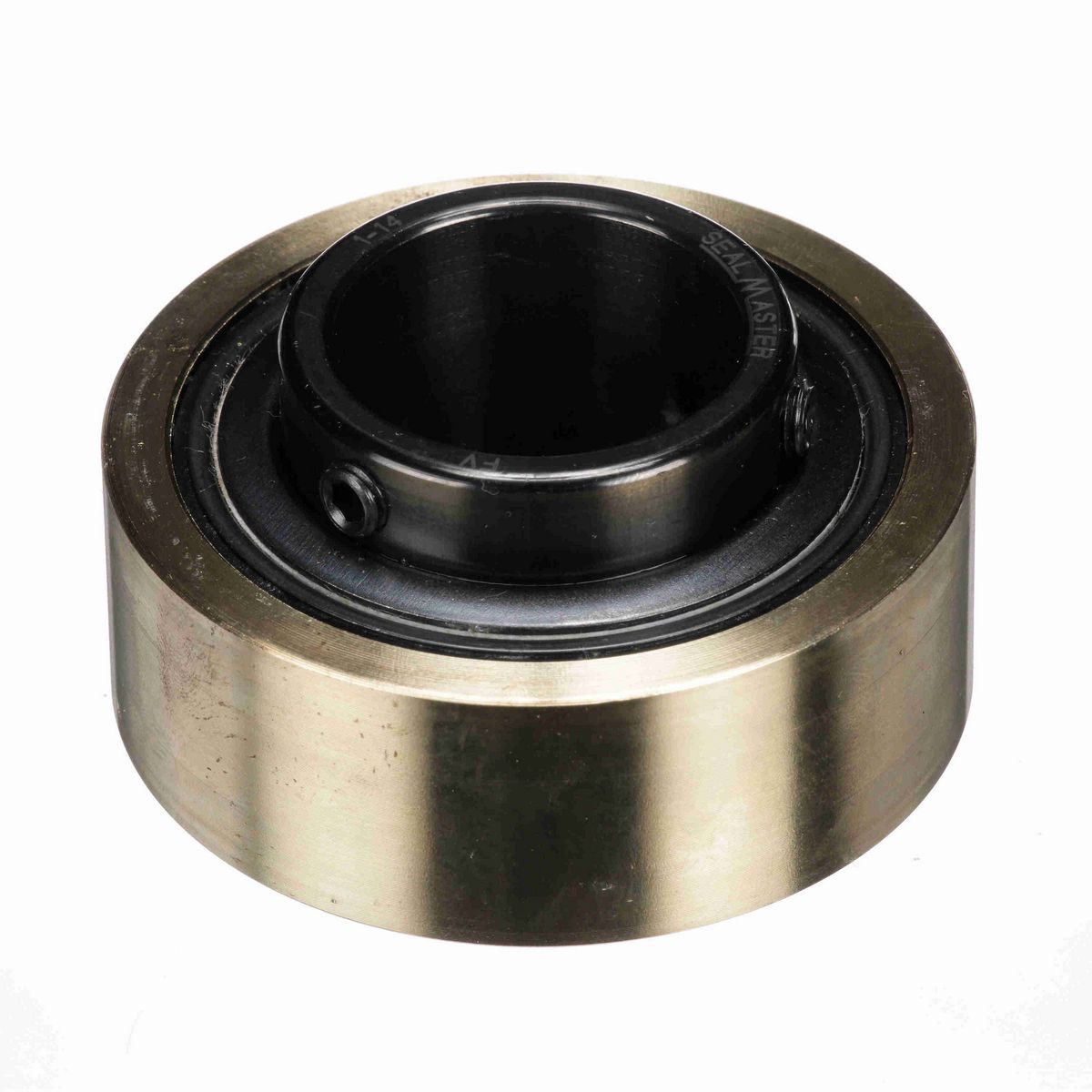 Sealmaster Mounted Insert Only Ball Bearing - 52100 Bearing Steel, Black Oxided - Setscrew Lock - AR-1-14