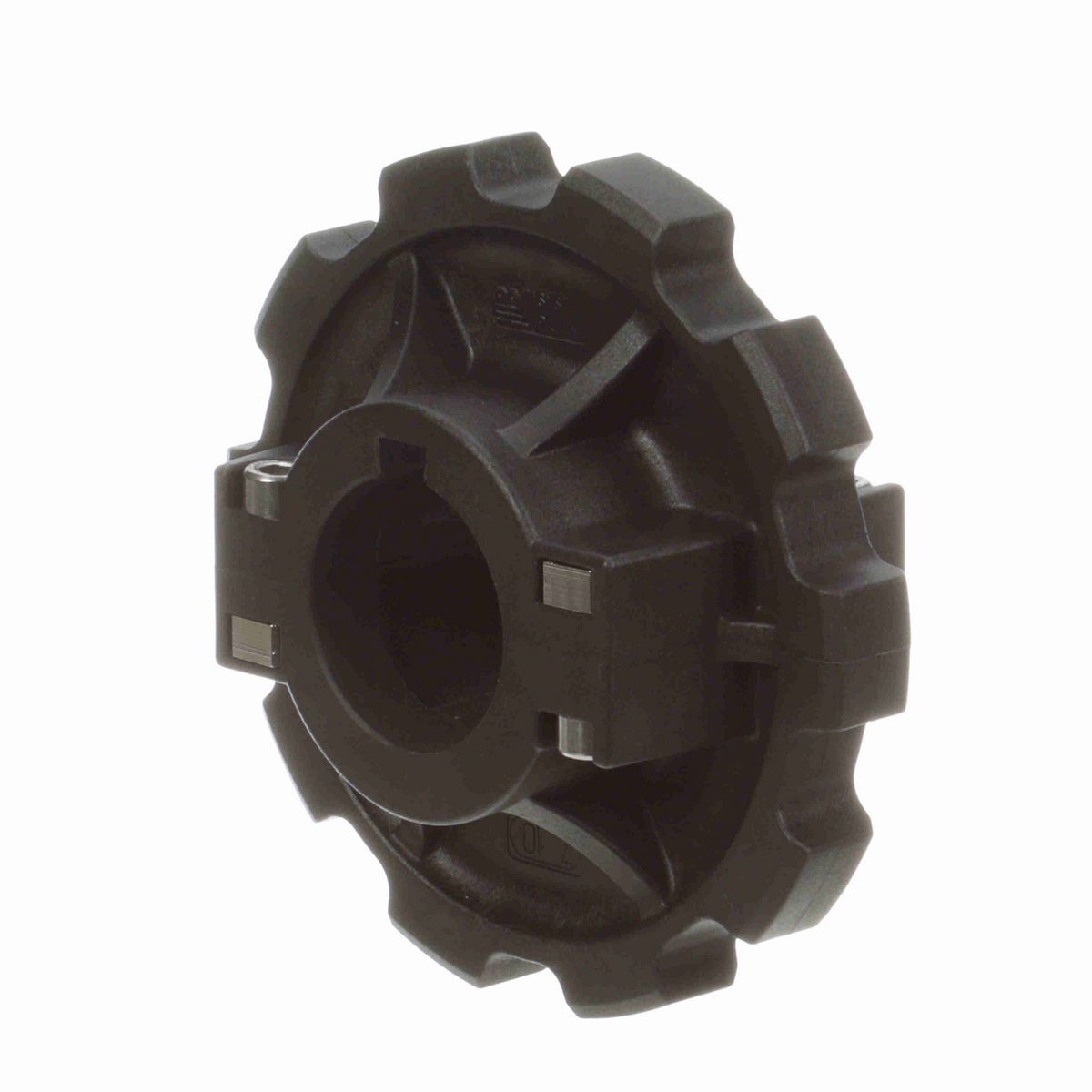 System Plast 880 Series Split Molded Sprocket with 10 Teeth, a 1-1/2in Round Shaft-Ready Bore and Setscrew - 880-10R1.5-DS-SS