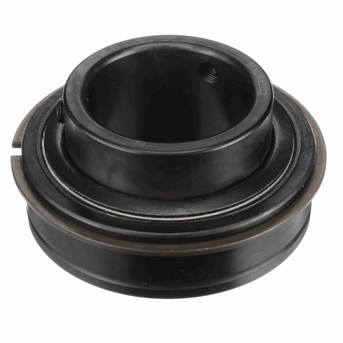 Sealmaster Mounted Insert Only Ball Bearing - 52100 Bearing Steel, Black Oxided - Setscrew Lock - ER-43