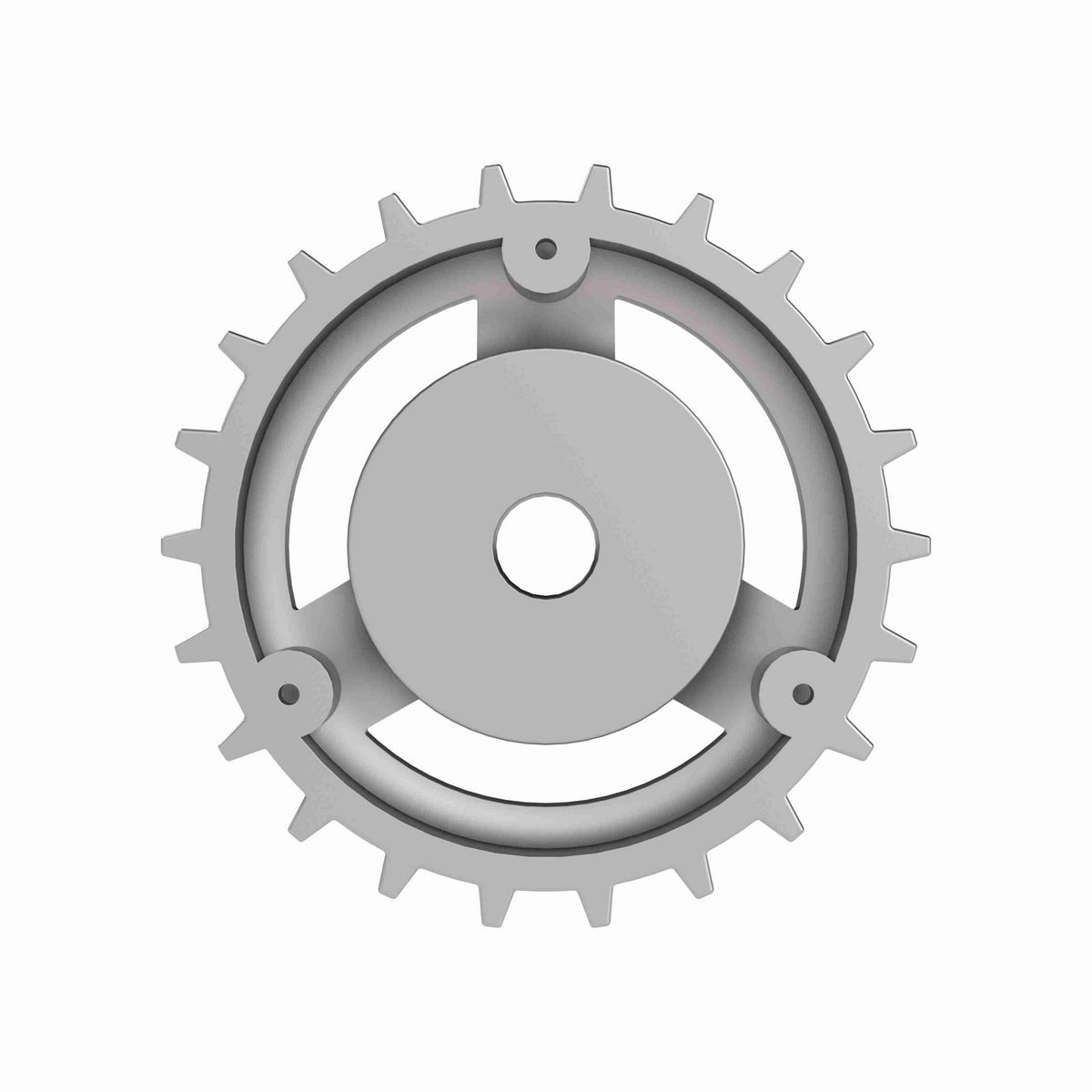 Rexnord 815 Series Solid One Piece Cast Iron Sprocket with 22 Teeth and a 3/4in Round Rough Stock Bore (RSB) - 401-153-5