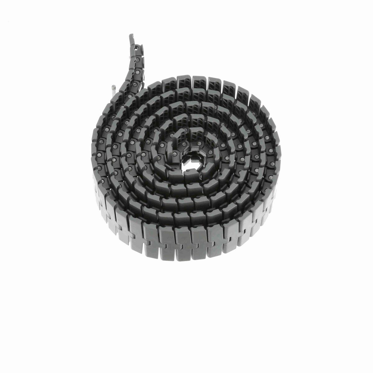 System Plast 2250FT-TAB Side-flexing Solid Top, Material: Gray Low Friction, Width: 4.5in, Pitch: 1in - LFG2250FT-TAB-K450