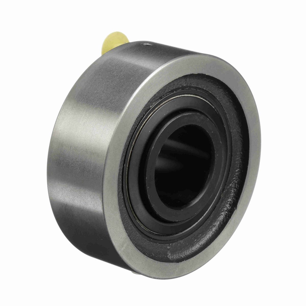 Sealmaster Mounted Cast Iron Cylindrical Cartridge Ball Bearing - 52100 Bearing Steel, Black Oxided - Setscrew Lock - SC-24