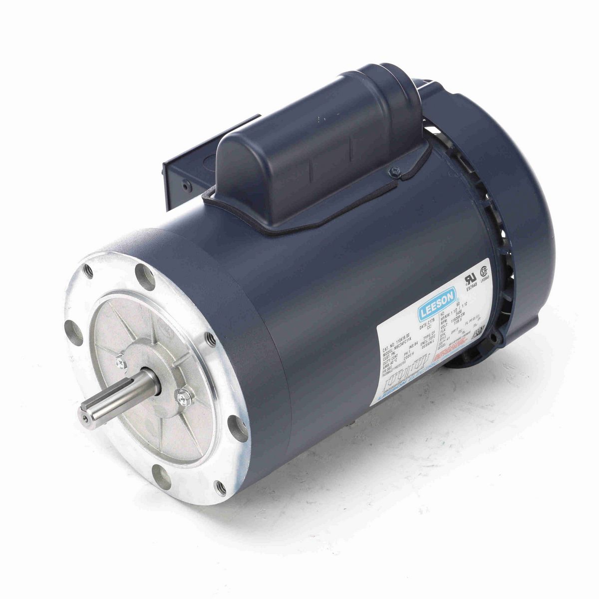 LEESON General Purpose Motor, 1.50 HP, 1 Ph, 60 Hz, 115/230 V, 3600 RPM, 56C Frame, TEFC - 110418.00
