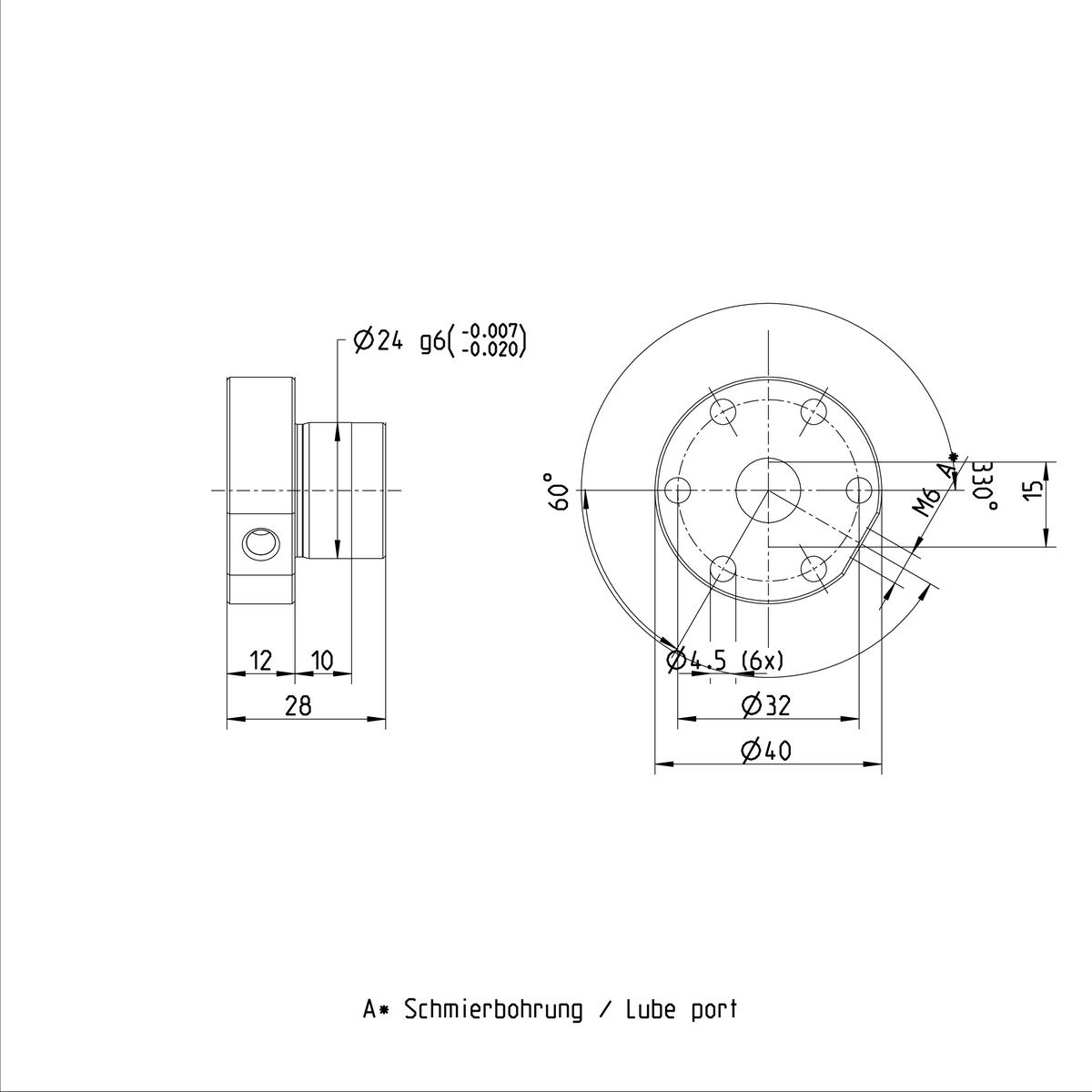Одинарная гайка с фланцем Bosch Rexroth FEM-E-S 12X5RX2-3 [R153246023]