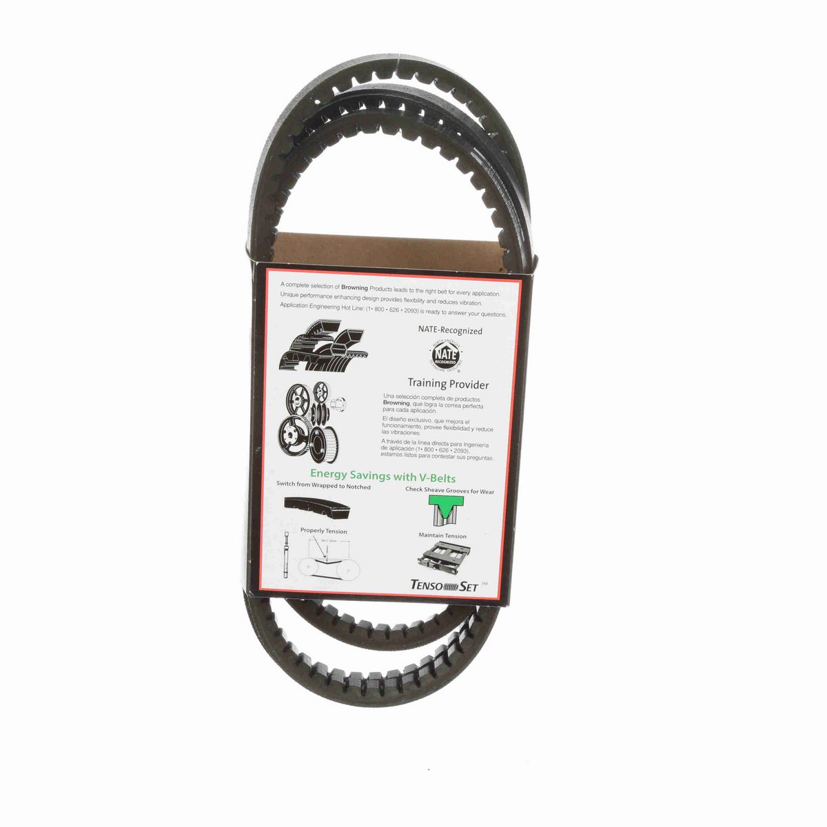 Browning EPDM Notched Belt 98% Efficient - AX77