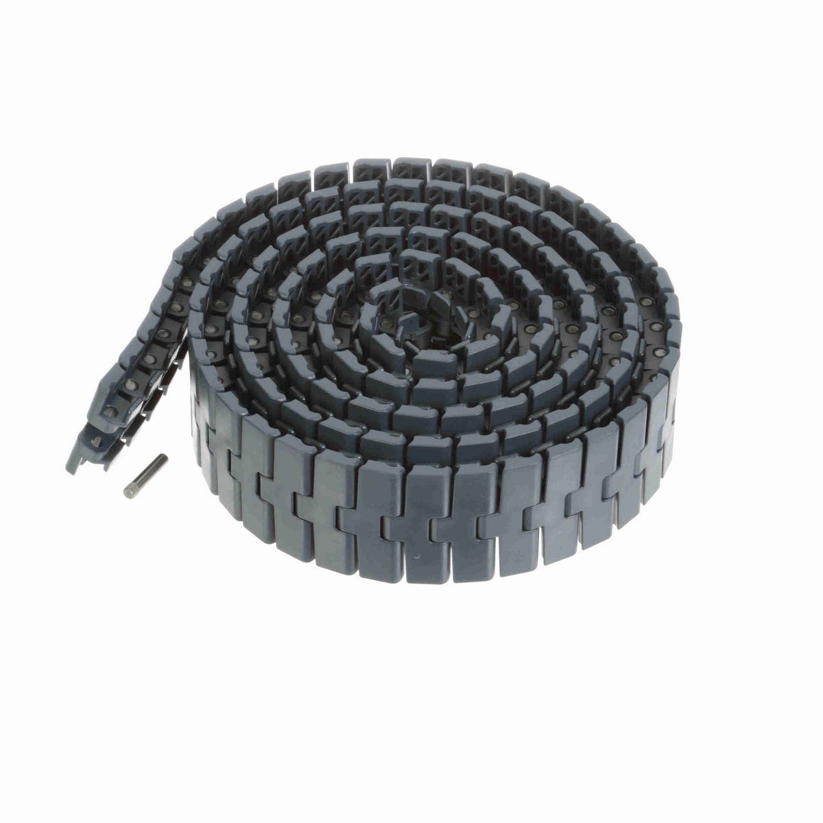 System Plast 2250FT-TAB Side-flexing Solid Top, Material: NG evo (Gray Blue), Width: 3.3in, Pitch: 1in - NGE2250FT-TAB-K330