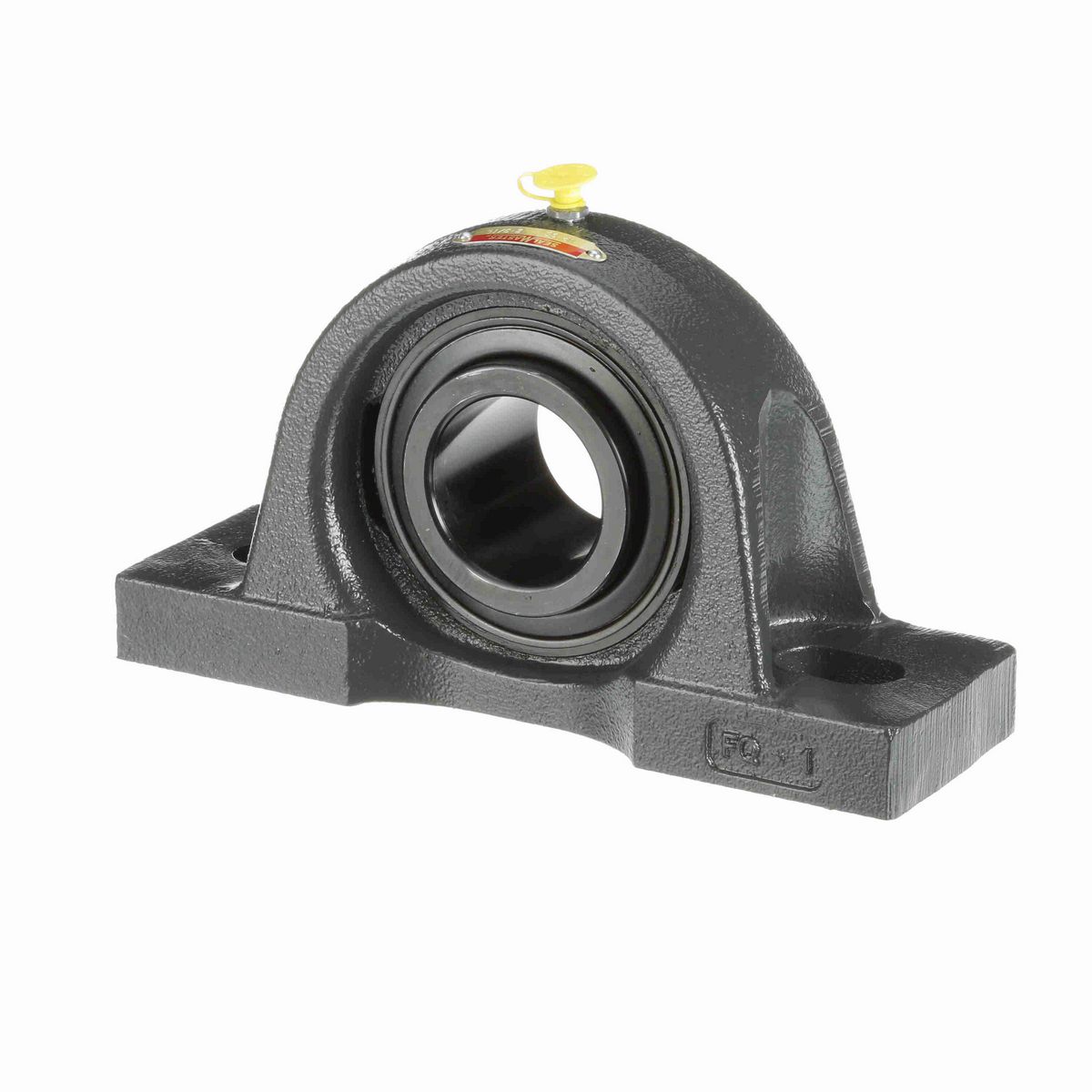 Sealmaster Mounted Cast Iron Two Bolt Pillow Block Ball Bearing - 52100 Bearing Steel, Black Oxided - Setscrew Lock - MP-35
