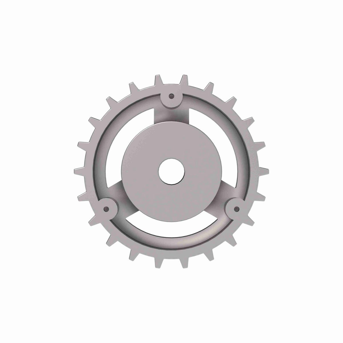 Rexnord 820 Series Solid One Piece Cast Iron Sprocket with 22 Teeth and a 3/4in Round Rough Stock Bore (RSB) - 401-153-2