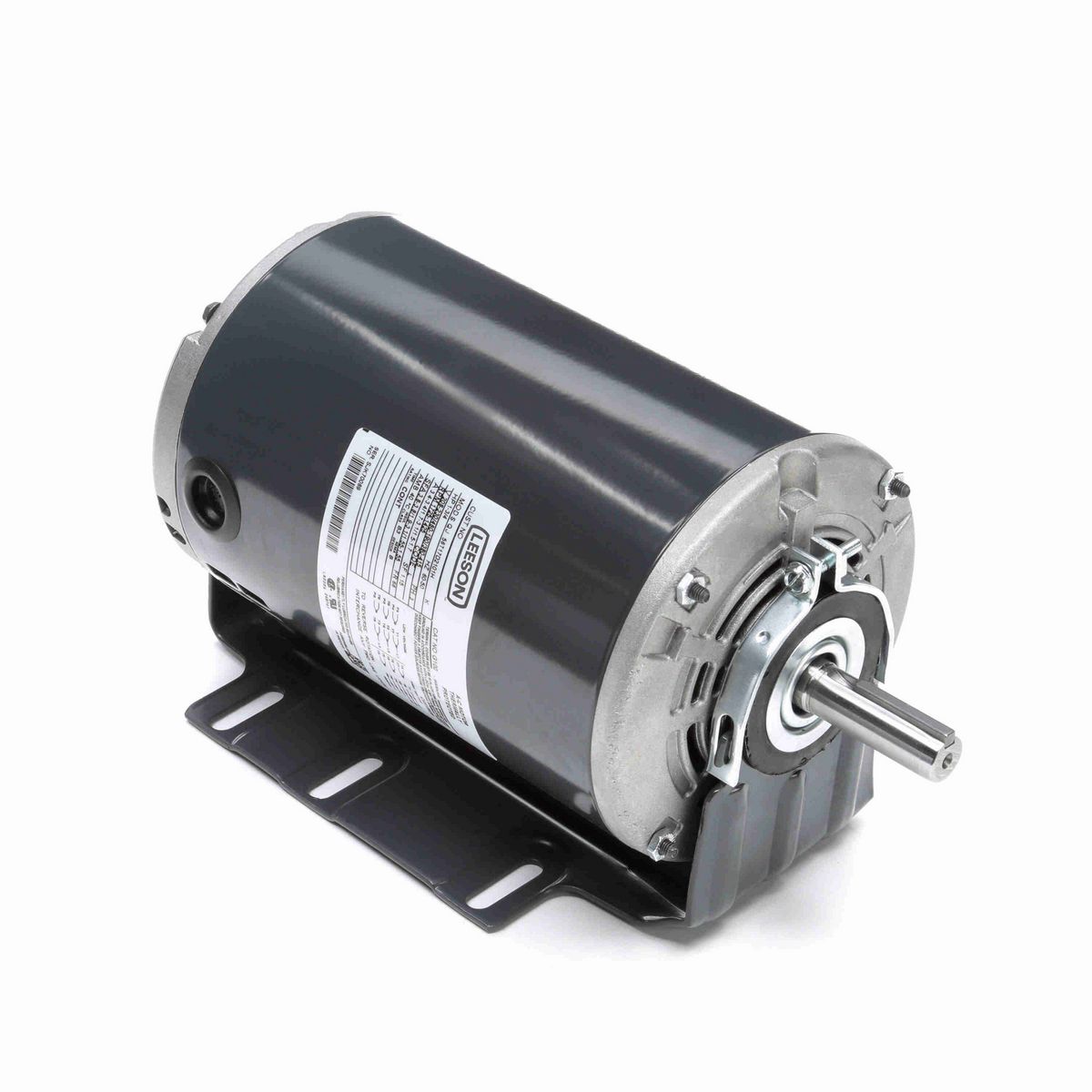 LEESON Fan and Blower Motor, 1 & 0.75 HP, 3 Ph, 60 & 50 Hz, 208-230/460 & 190/380-415 V, 1800 & 1500 RPM, 56 Frame, DP - G100