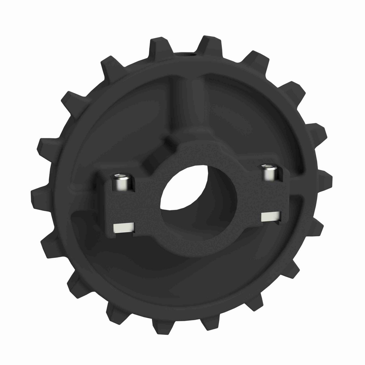 Rexnord 7700 Series Split Molded Nylon Sprocket with 18 Teeth and 1-7/16in Round Idler Bore - 614-60-9