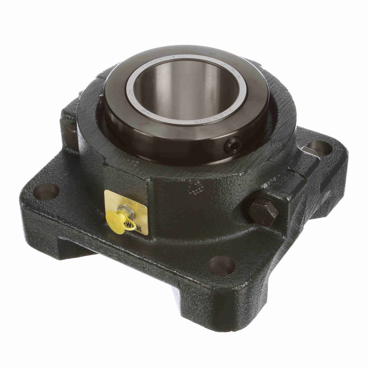 Sealmaster Mounted Cast Iron Four Bolt Flange Tapered Roller - 52100 Bearing Steel - Double Collar Mount Lock - RFB 215C