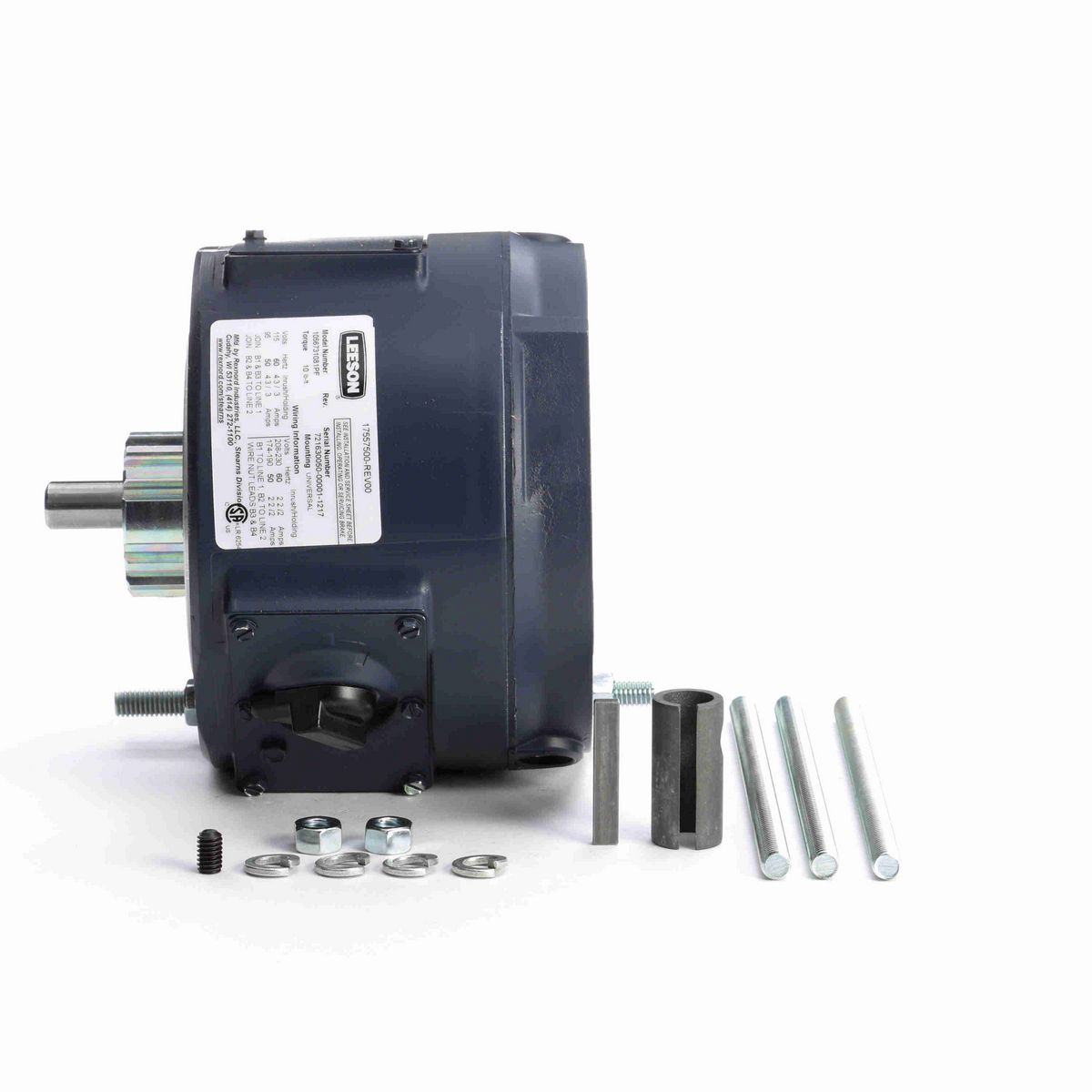 LEESON .....56C/143-5TC.NEMA2/IP23.115/230V.1PH...........10 LB-FT COUPLER BRAKE.......ALUMINUM. - 175575.00