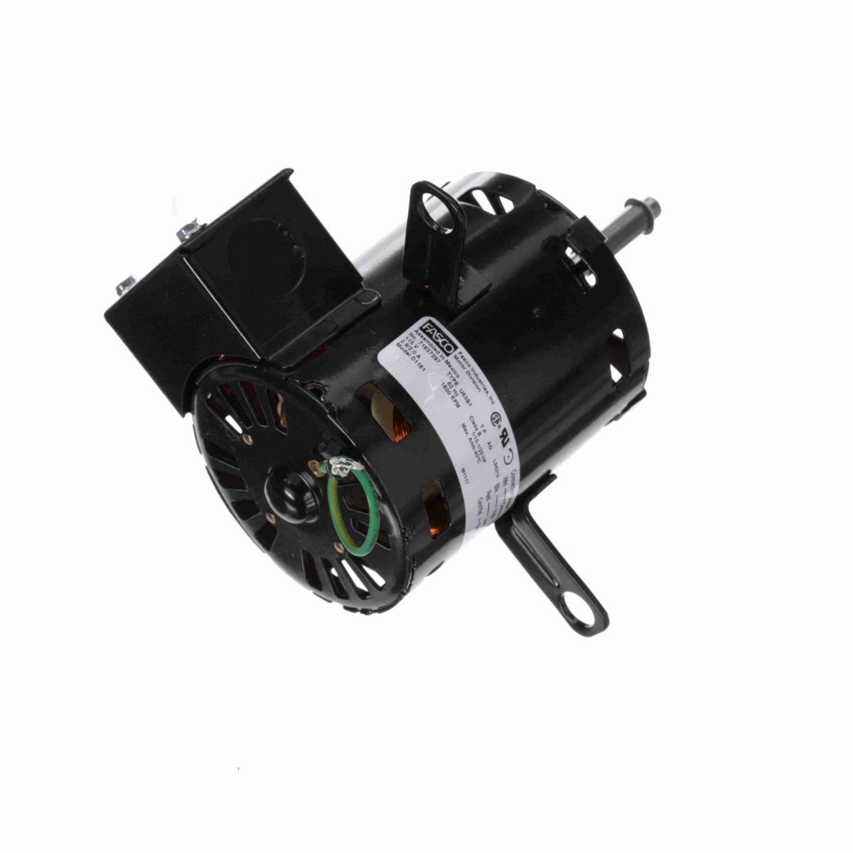 FASCO OEM Replacement Motor, 1/15-1/25 HP, 1 Ph, 60 Hz, 115 V, 1600 RPM, 2 Speed, 3.3" Diameter, OAO - D1161