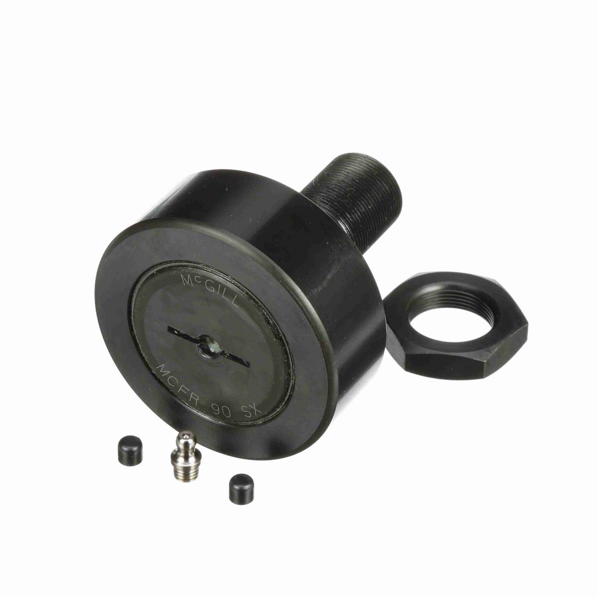 Опорный ролик с цапфой McGill CAMROL MCFRE 90 S, бочкообразный, с уплотнением, со шлицем под отвёртку, метрический