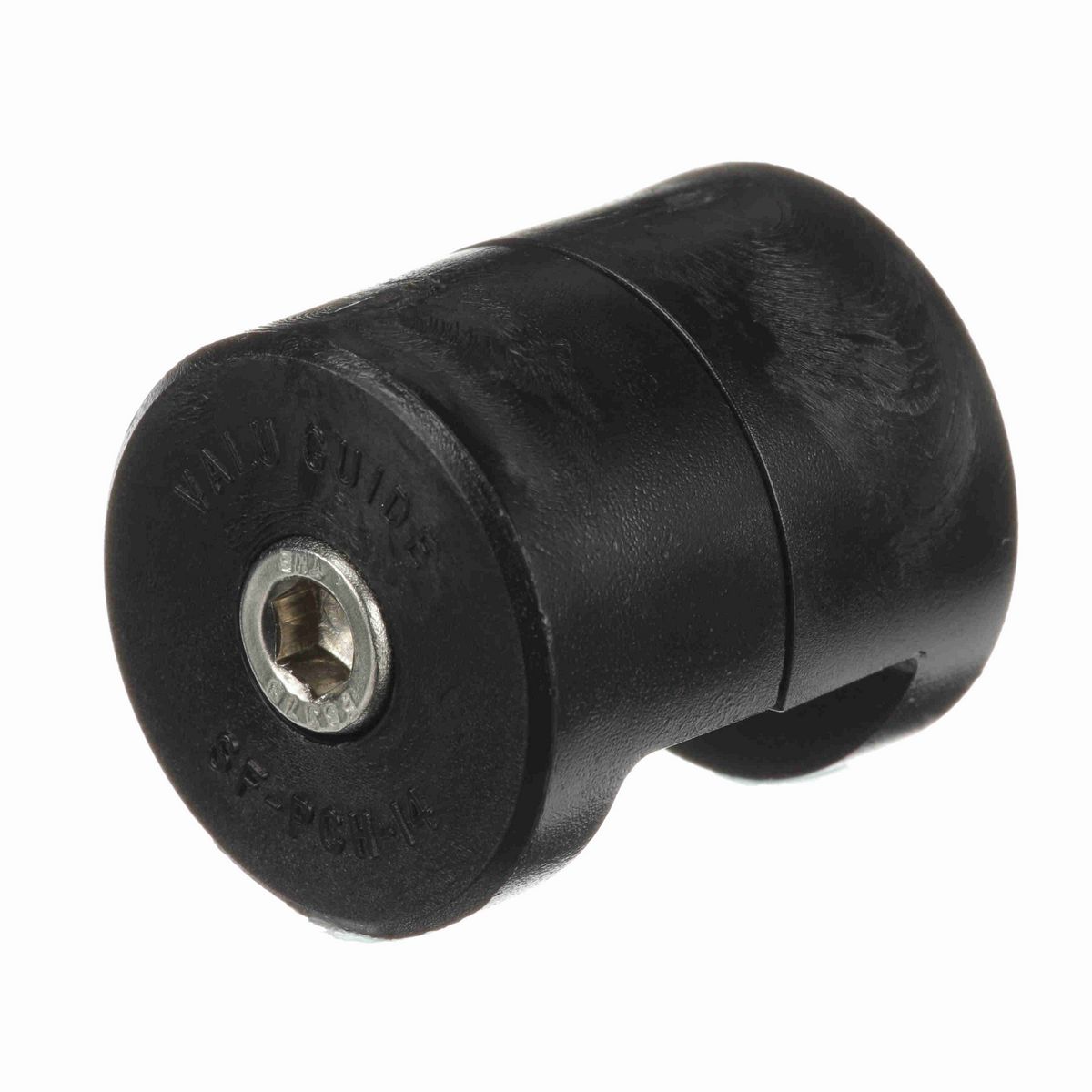 System Plast Panel Clamp, Acetal, 1/4", Heavy Duty, Black - SF-PCH-14