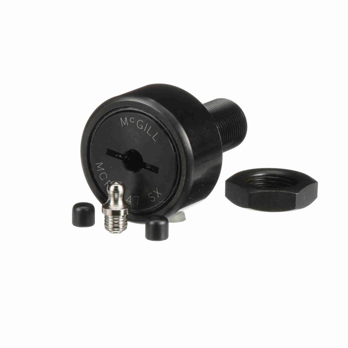 Опорный ролик с цапфой McGill CAMROL MCFR 47 SX, цилиндрический, с уплотнением, со шлицем под отвёртку, метрический