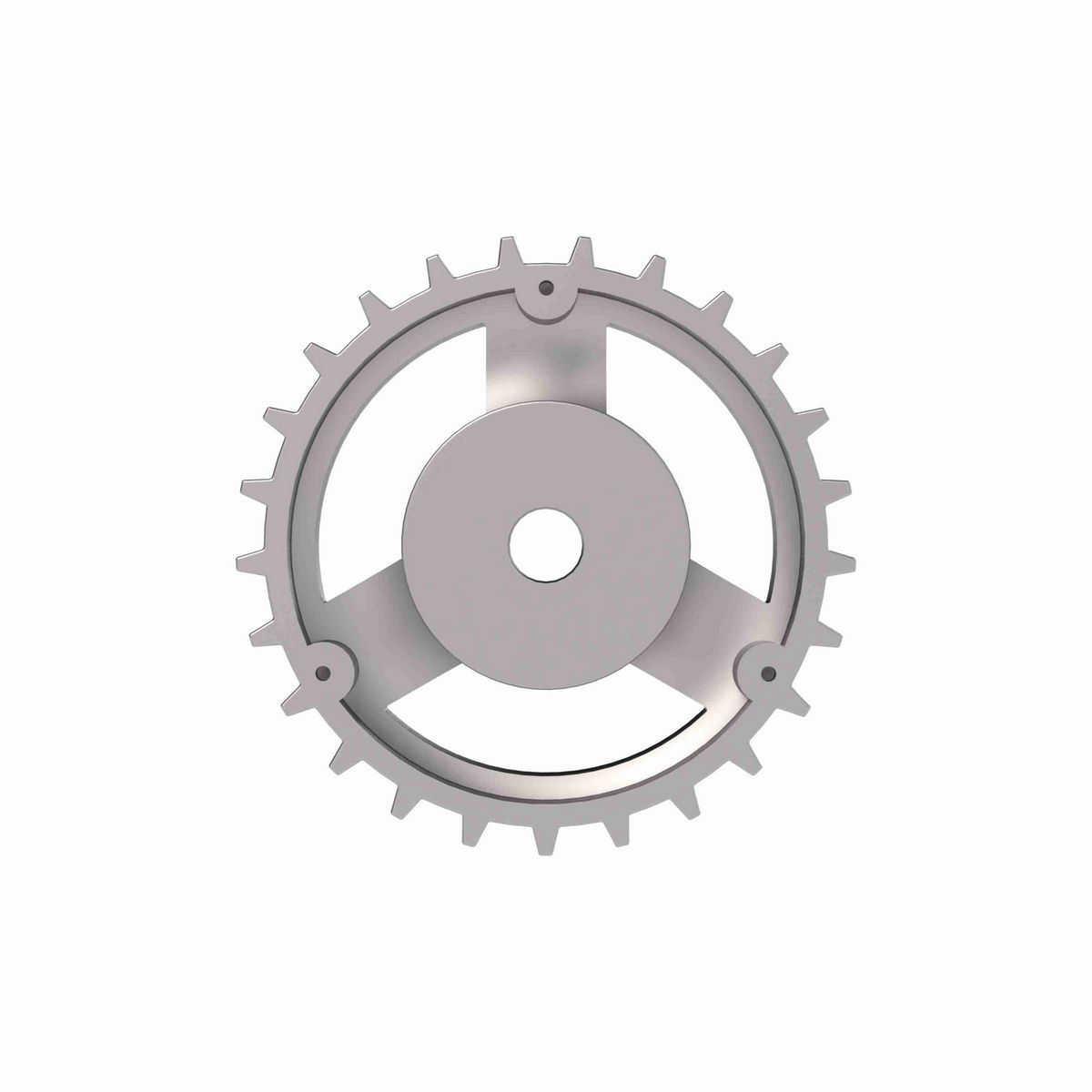 Rexnord 820 Series Solid One Piece Cast Iron Sprocket with 25 Teeth and a 3/4in Round Rough Stock Bore (RSB) - 401-162-2