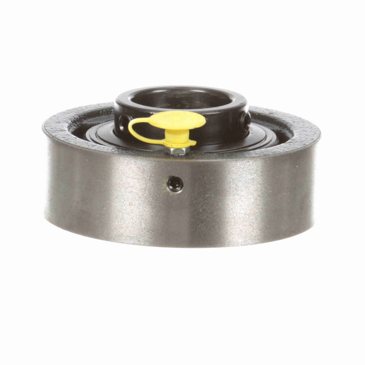 Sealmaster Mounted Cast Iron Cylindrical Cartridge Ball Bearing - 52100 Bearing Steel, Black Oxided - Setscrew Lock - SC-22