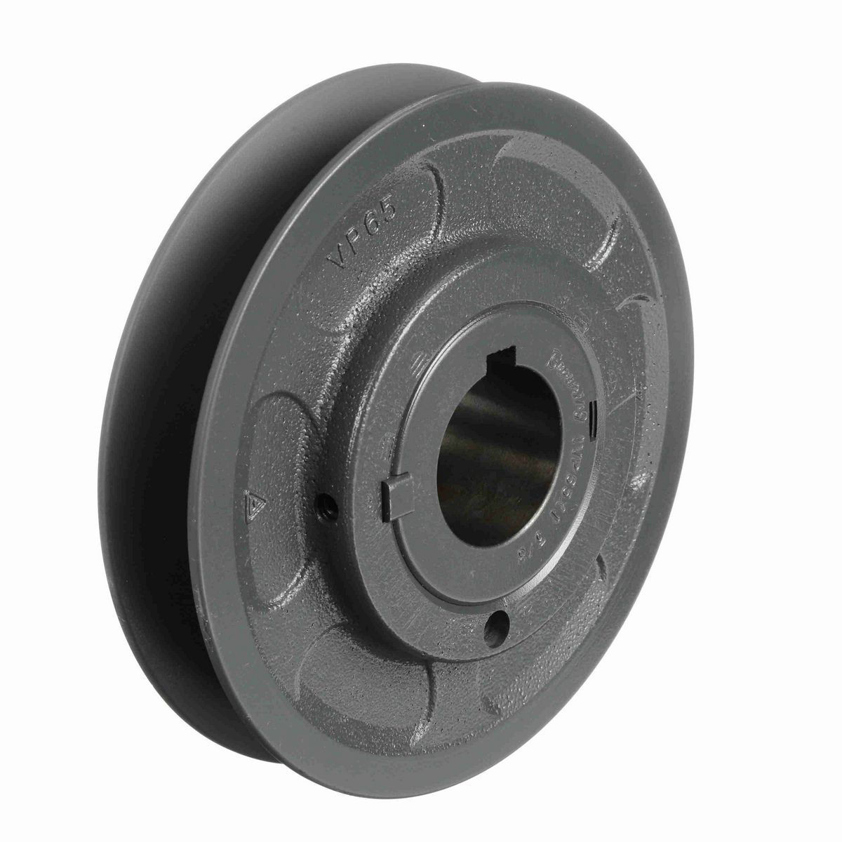 Browning 1 Groove Cast Iron Finish Bore FHP Variable Pitch Sheave - 1VP65X 1 5/8