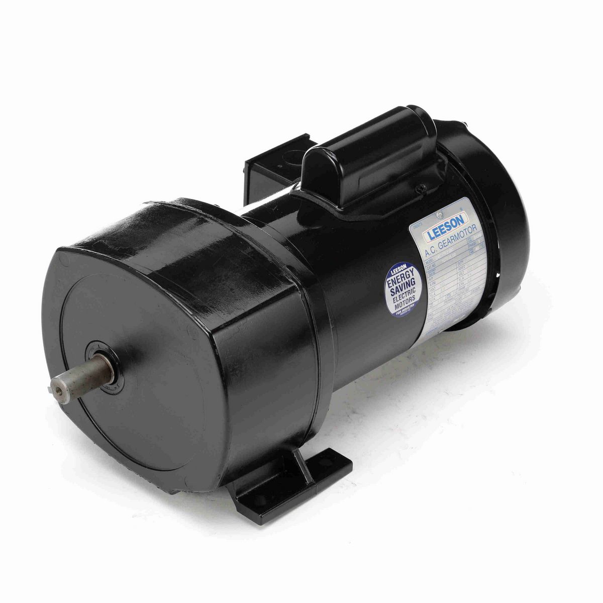 LEESON Parallel Shaft Gearmotor, 0.50 HP, 1 Ph, 60 Hz, 115/208-230 V, 91 RPM, 48Y Frame, TEFC - 107015.00